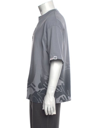 Aape by A Bathing Ape Graphic Print Crew Neck T-Shirt