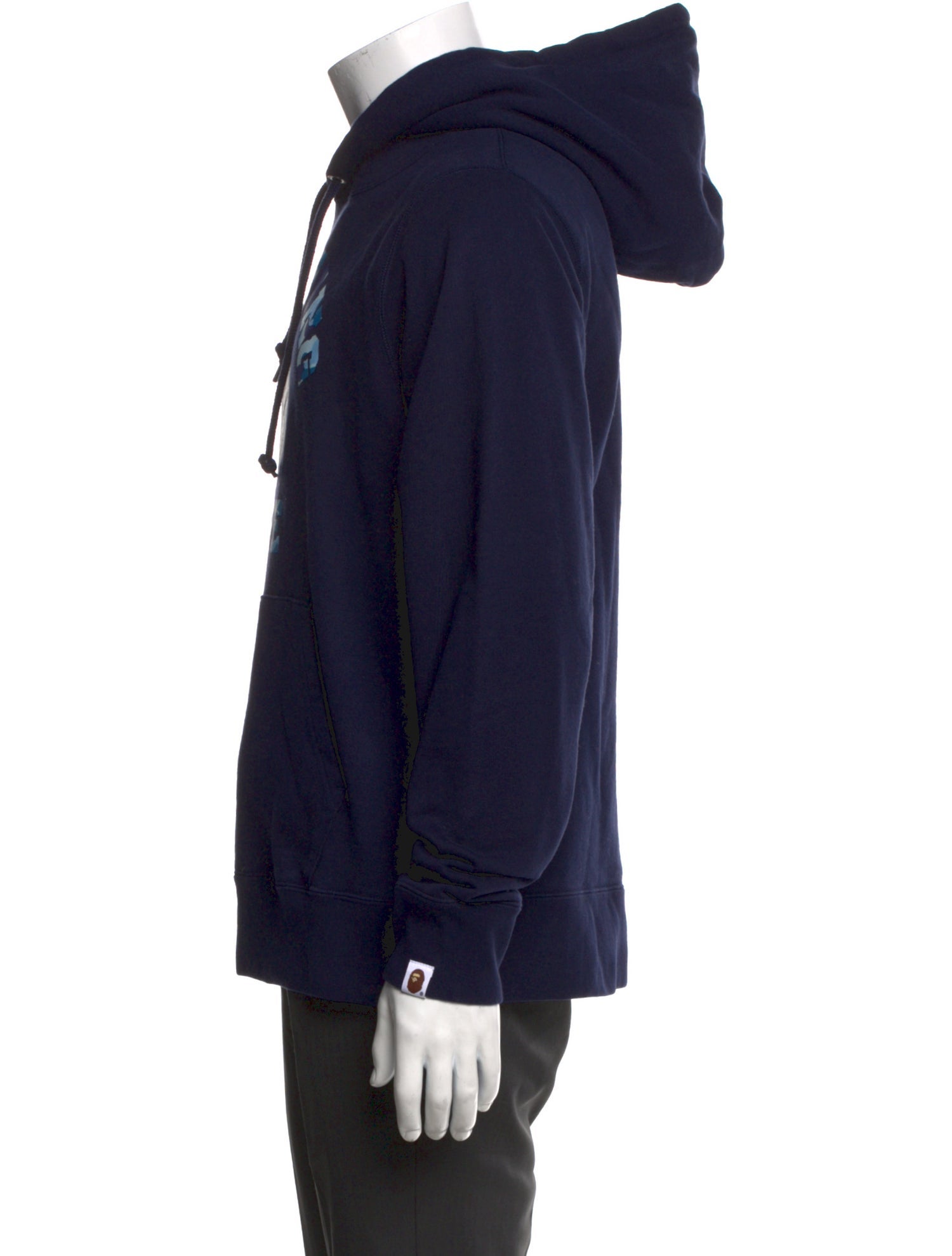 Aape by A Bathing Ape College Logo Graphic Print Hoodie