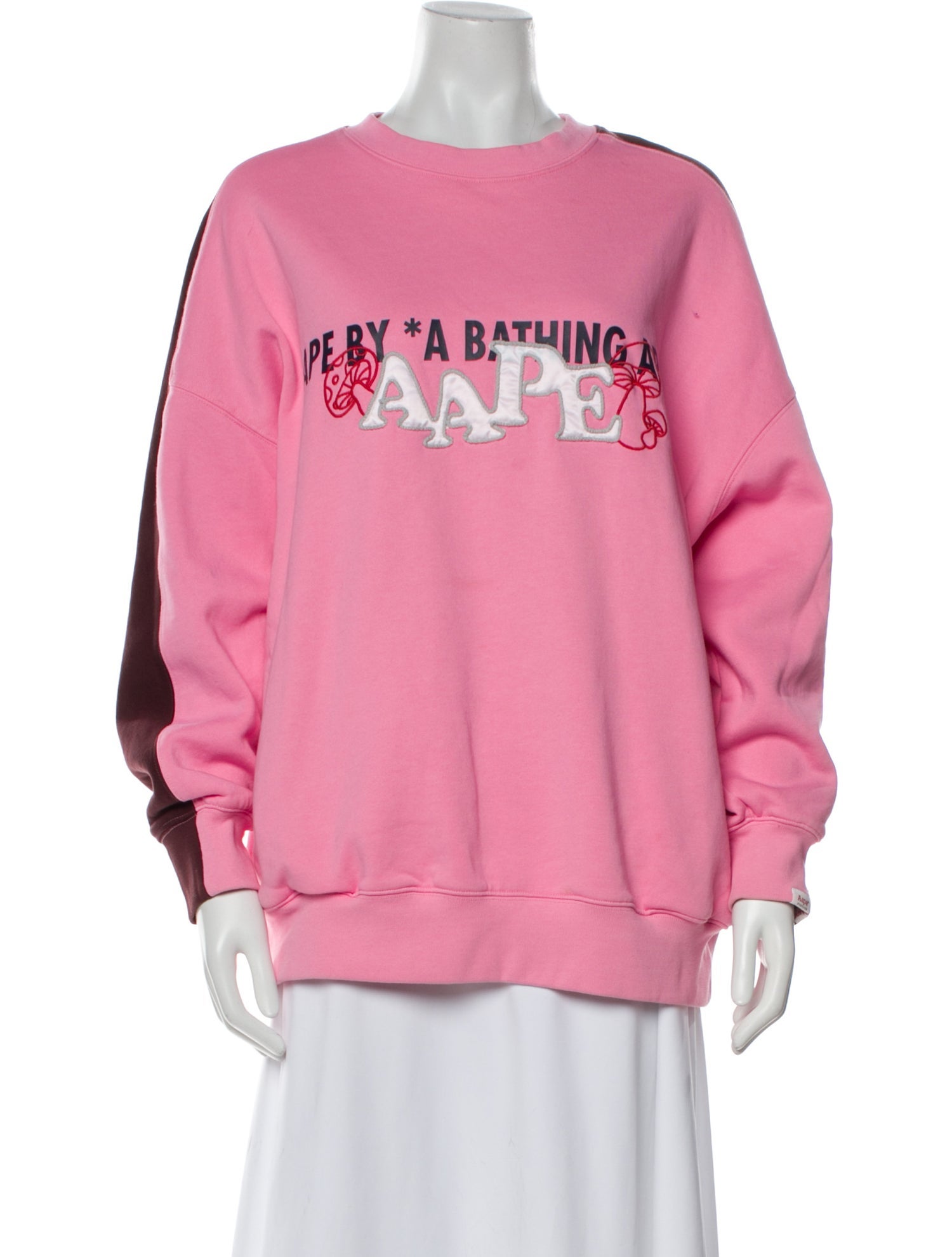 Aape by A Bathing Ape Graphic Print Crew Neck Sweatshirt