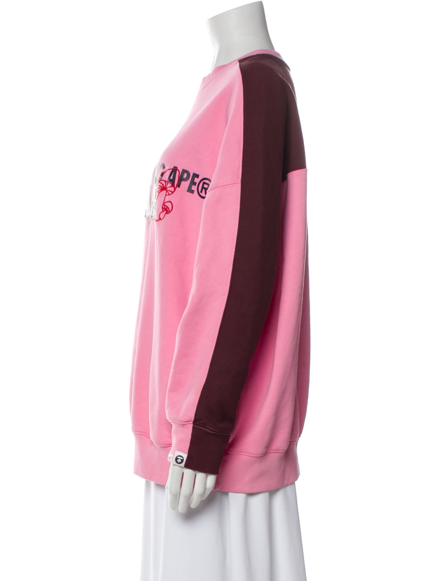 Aape by A Bathing Ape Graphic Print Crew Neck Sweatshirt