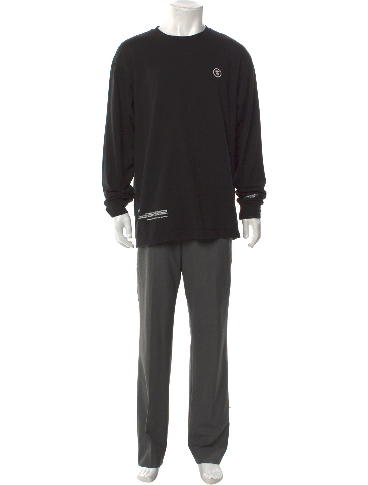 Aape by A Bathing Ape Crew Neck Long Sleeve Henley