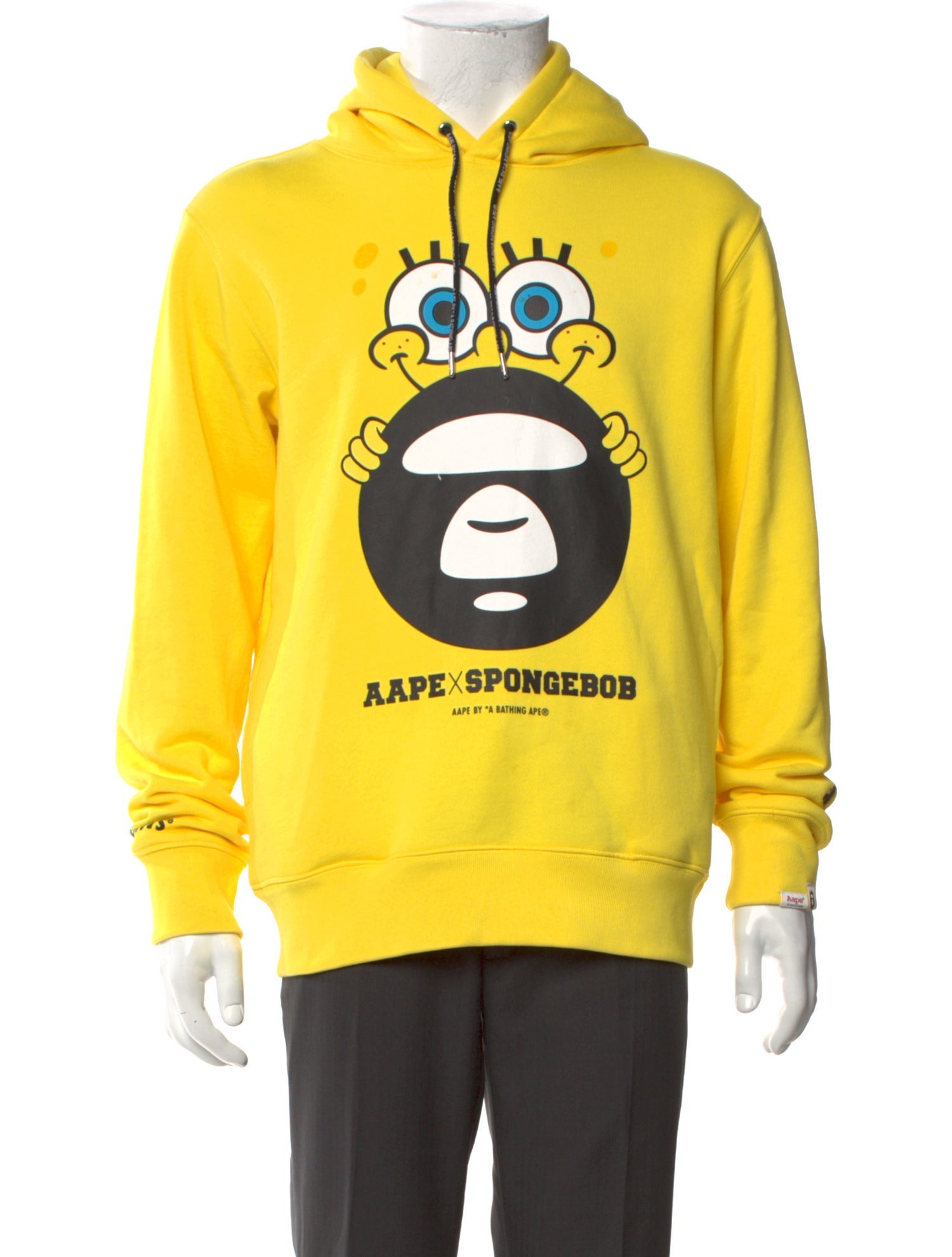 Aape by A Bathing Ape x Spongebob Graphic Print Hoodie