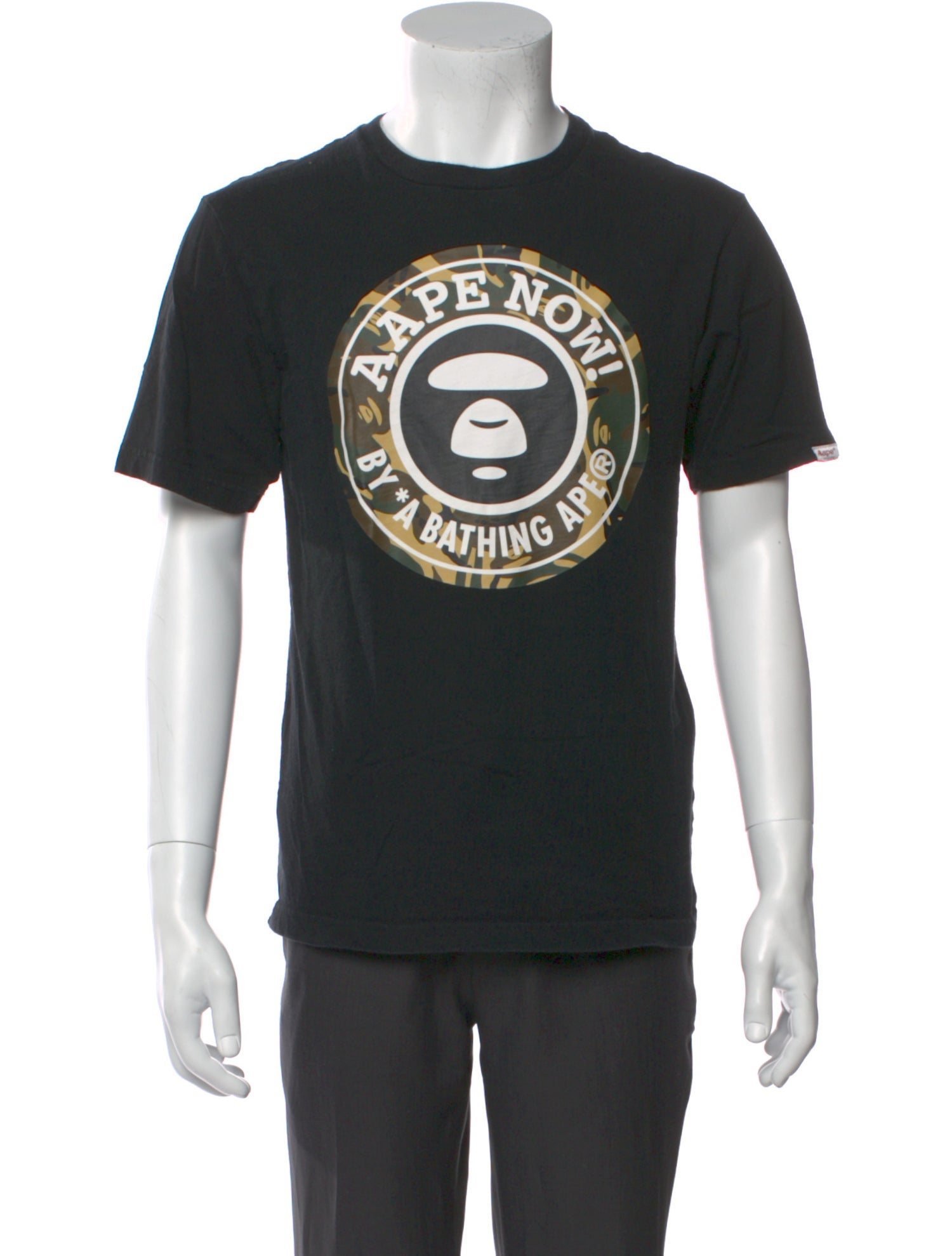 Aape by A Bathing Ape Graphic Print Crew Neck T-Shirt