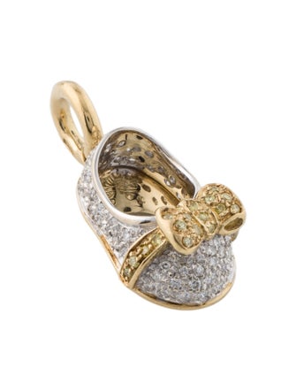 Aaron Basha 18K Diamond Shoe Charm