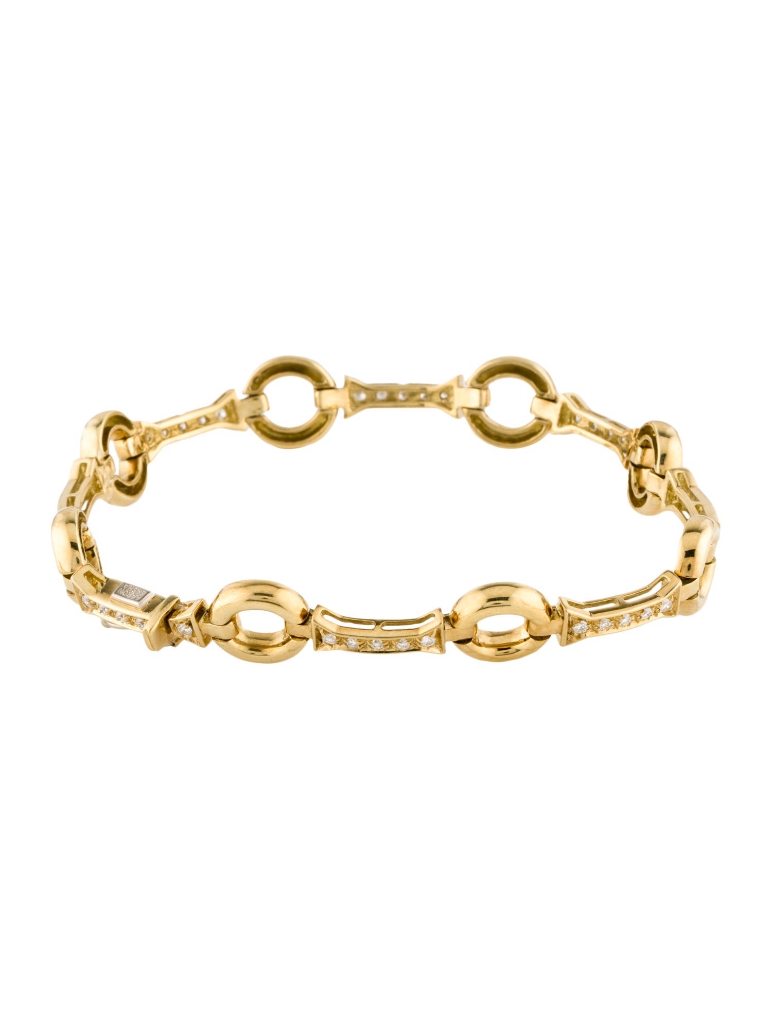 Aaron Basha 18K Diamond Link Bracelet
