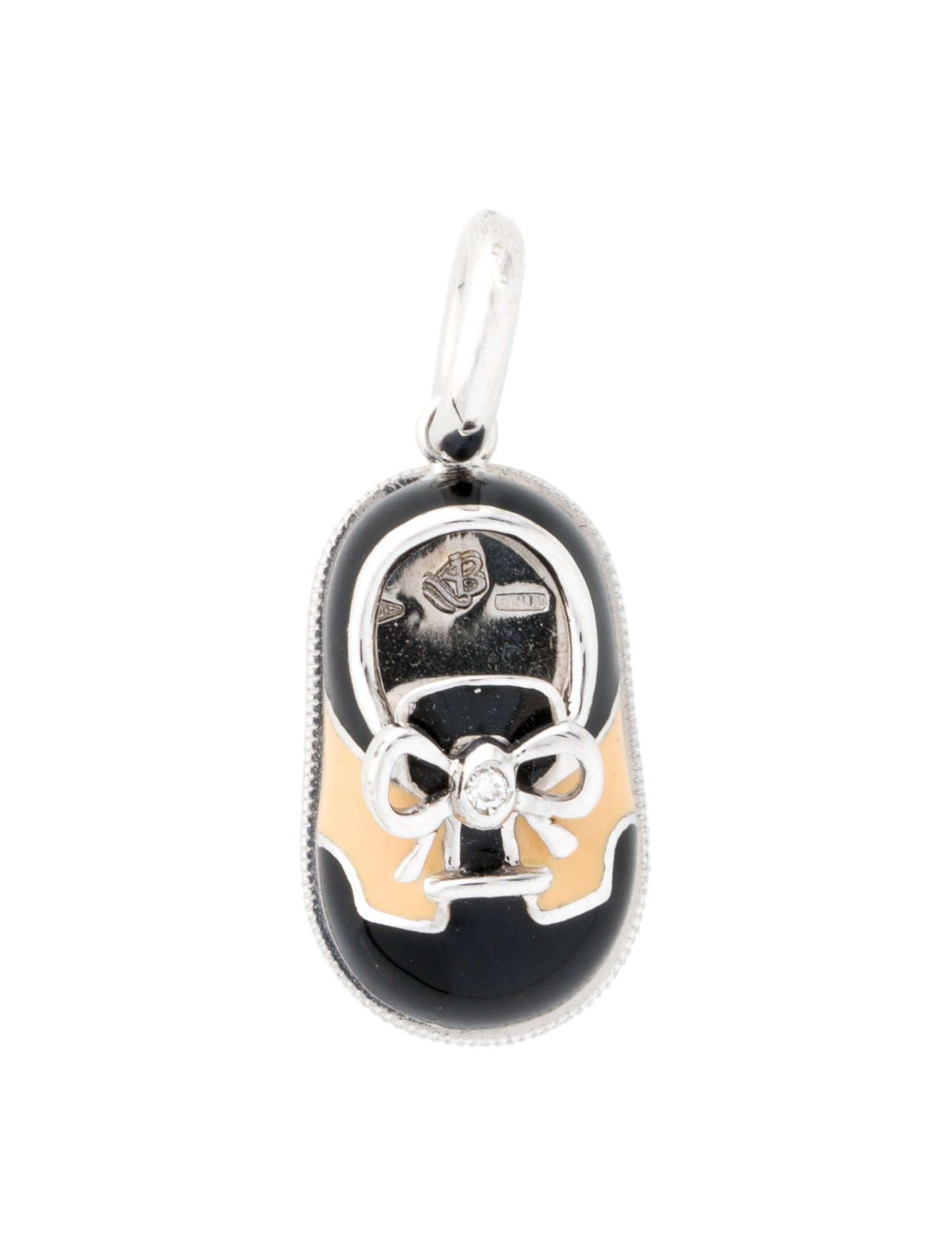 Aaron Basha 18K Diamond The Classic Saddle Shoe Charm