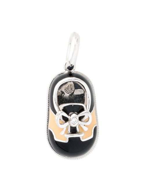 Aaron Basha 18K Diamond The Classic Saddle Shoe Charm