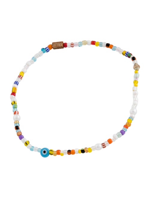 Aaron Basha Beaded Stretch Choker Necklace