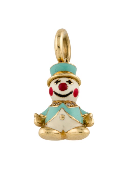 Aaron Basha 18K Diamond Snowman Charm