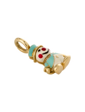 Aaron Basha 18K Diamond Snowman Charm