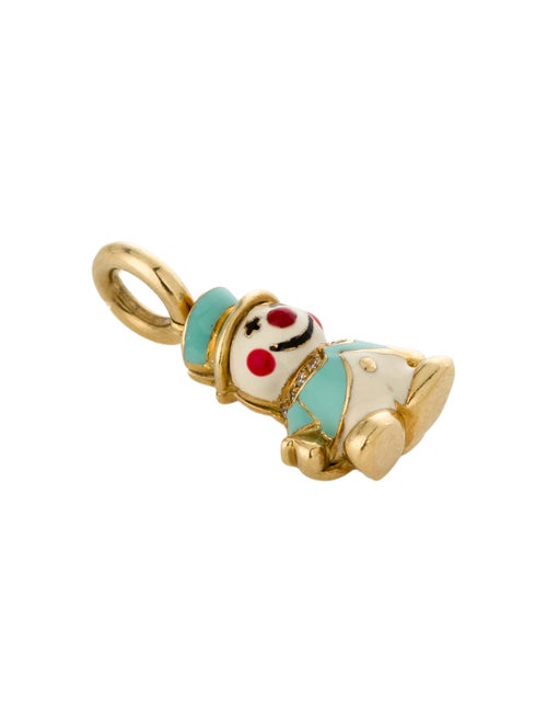 Aaron Basha 18K Diamond Snowman Charm