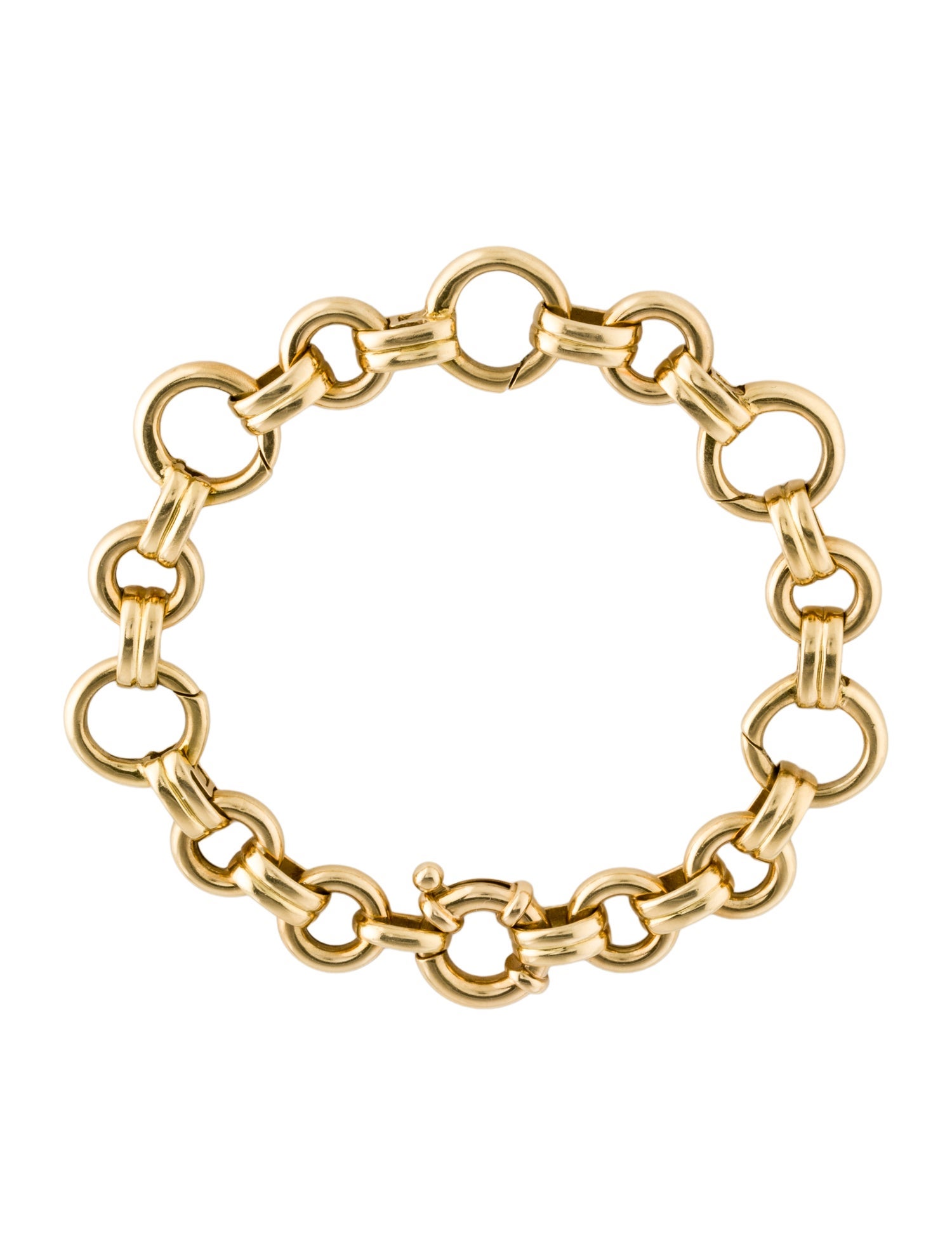 Aaron Basha 18K Basha Double Bar Open Link Bracelet