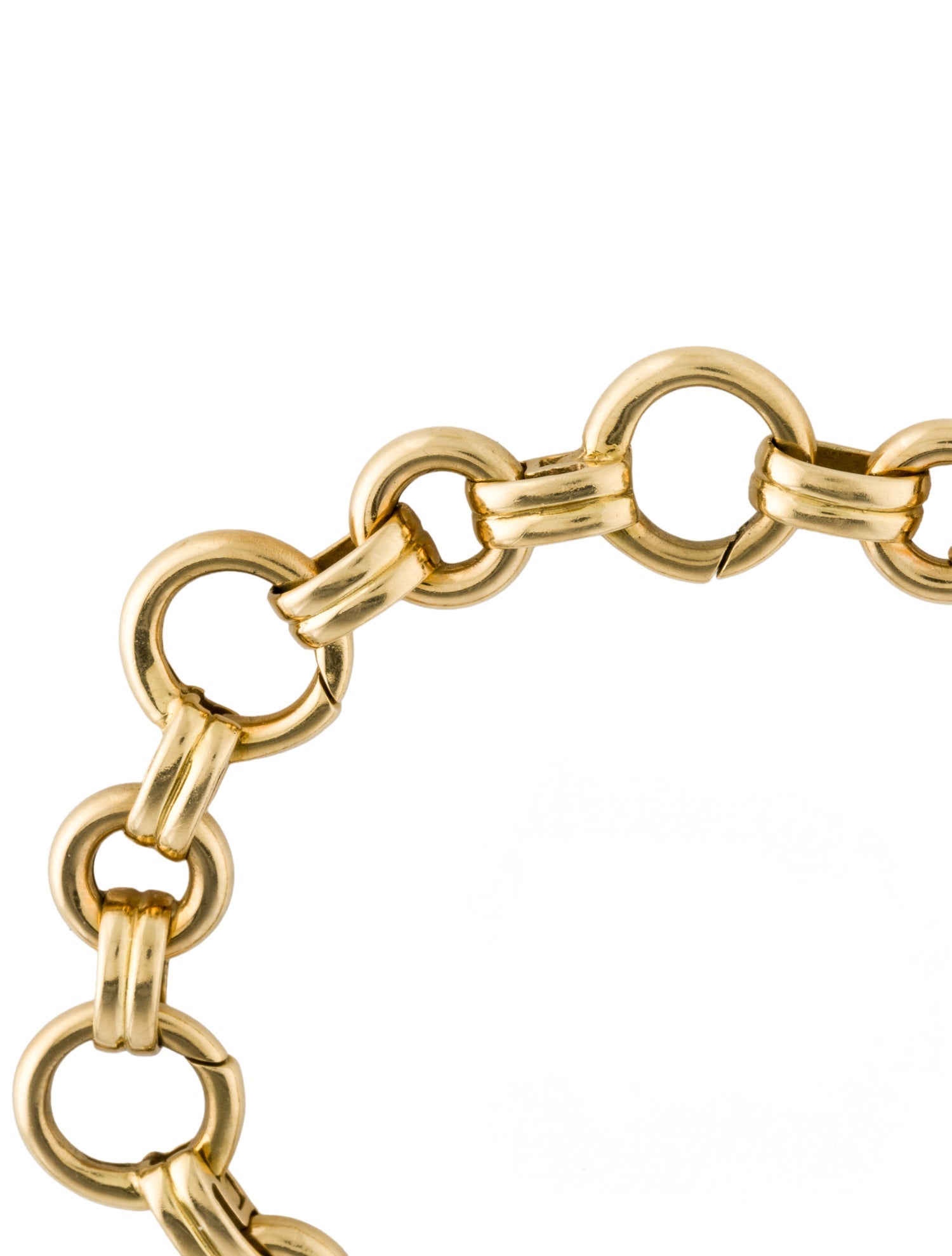 Aaron Basha 18K Basha Double Bar Open Link Bracelet