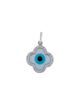 Aaron Basha 18K Diamond & Enamel Pendant