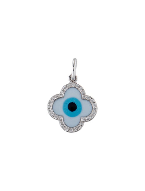 Aaron Basha 18K Diamond & Enamel Pendant