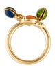 Aaron Basha 18K Diamond & Enamel Double Ladybug Drop Ring