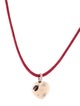 Aaron Basha 18K Diamond, Enamel & Cord Puffy Ladybug Heart Necklace