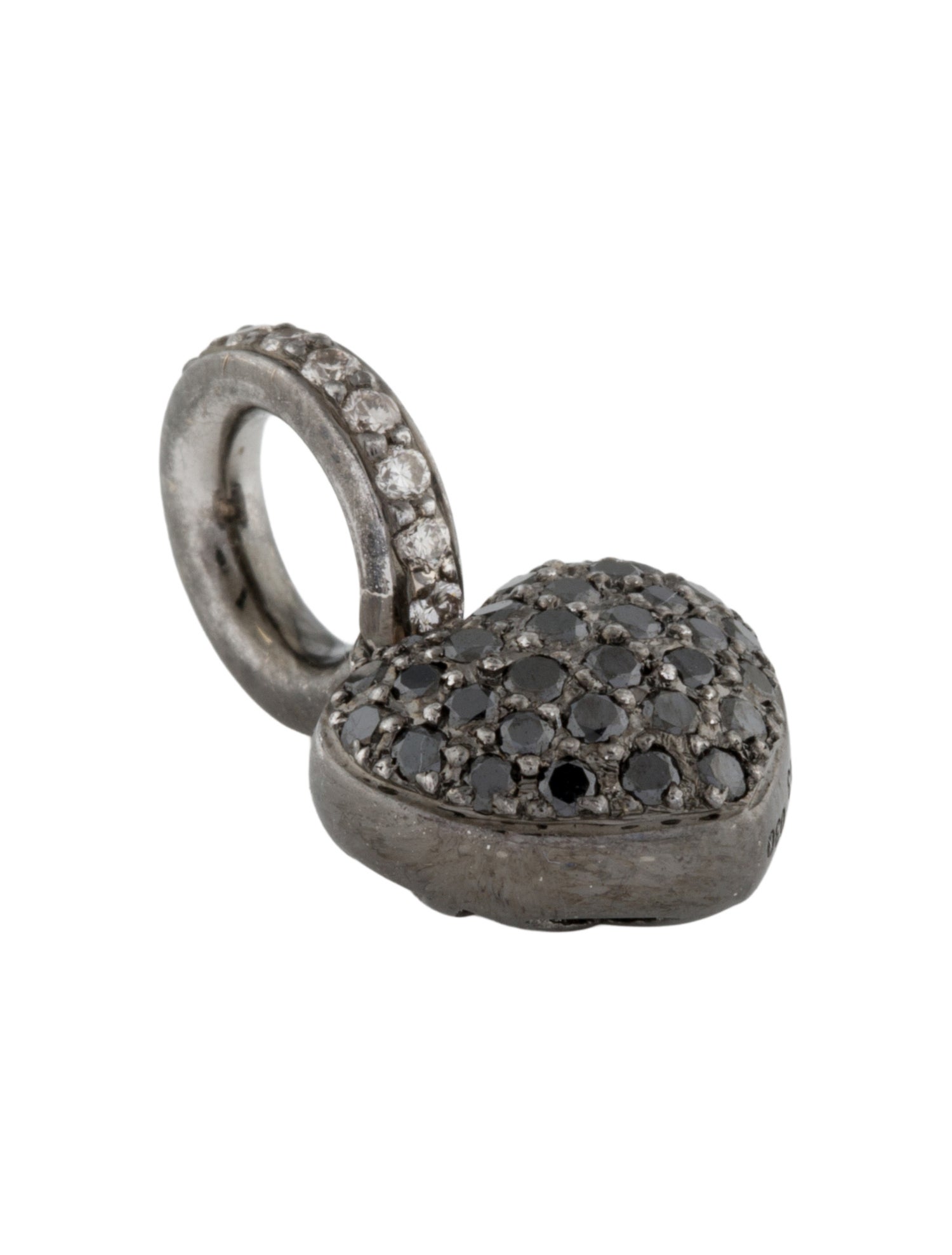 Aaron Basha 18K Diamond Heart Pendant