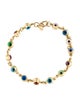 Aaron Basha 18K Small Glass Eye Link Bracelet