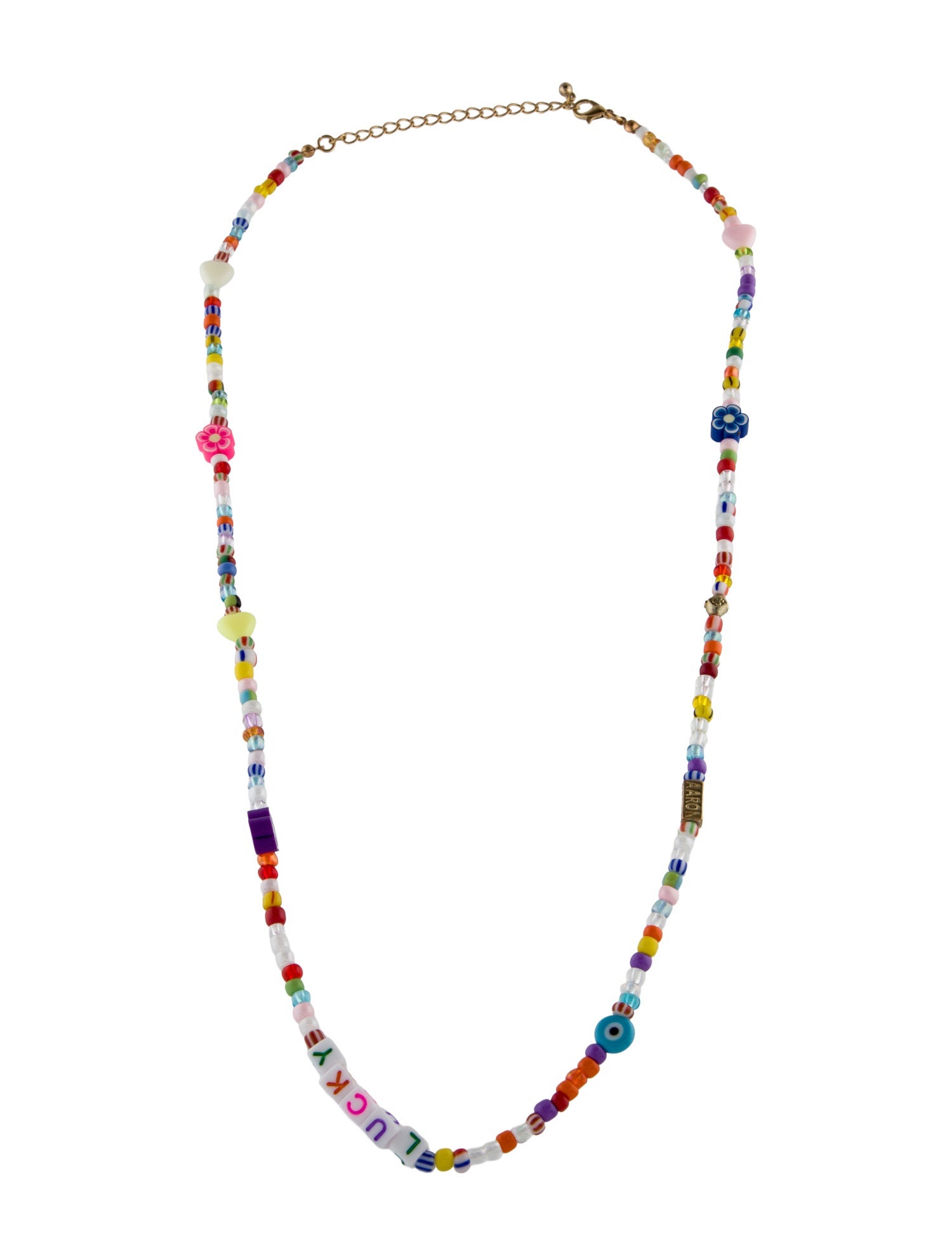Aaron Basha Colorful Beaded Lucky Necklace