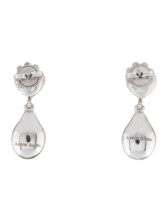 Aaron Basha 18K Diamond & Enamel Ladybug Hear Drop Earrings