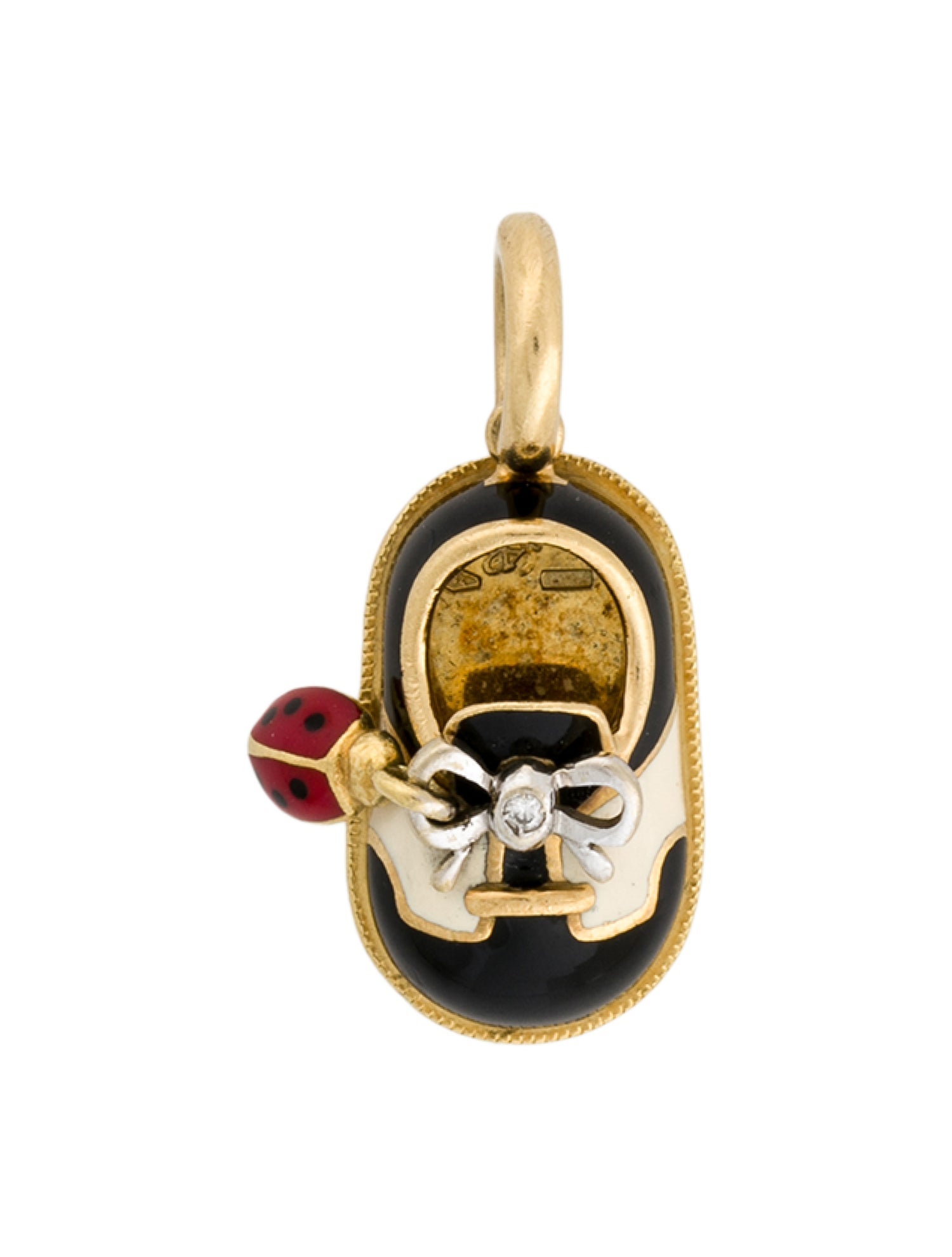 Aaron Basha 18K Diamond Love Bug Shoe Charm