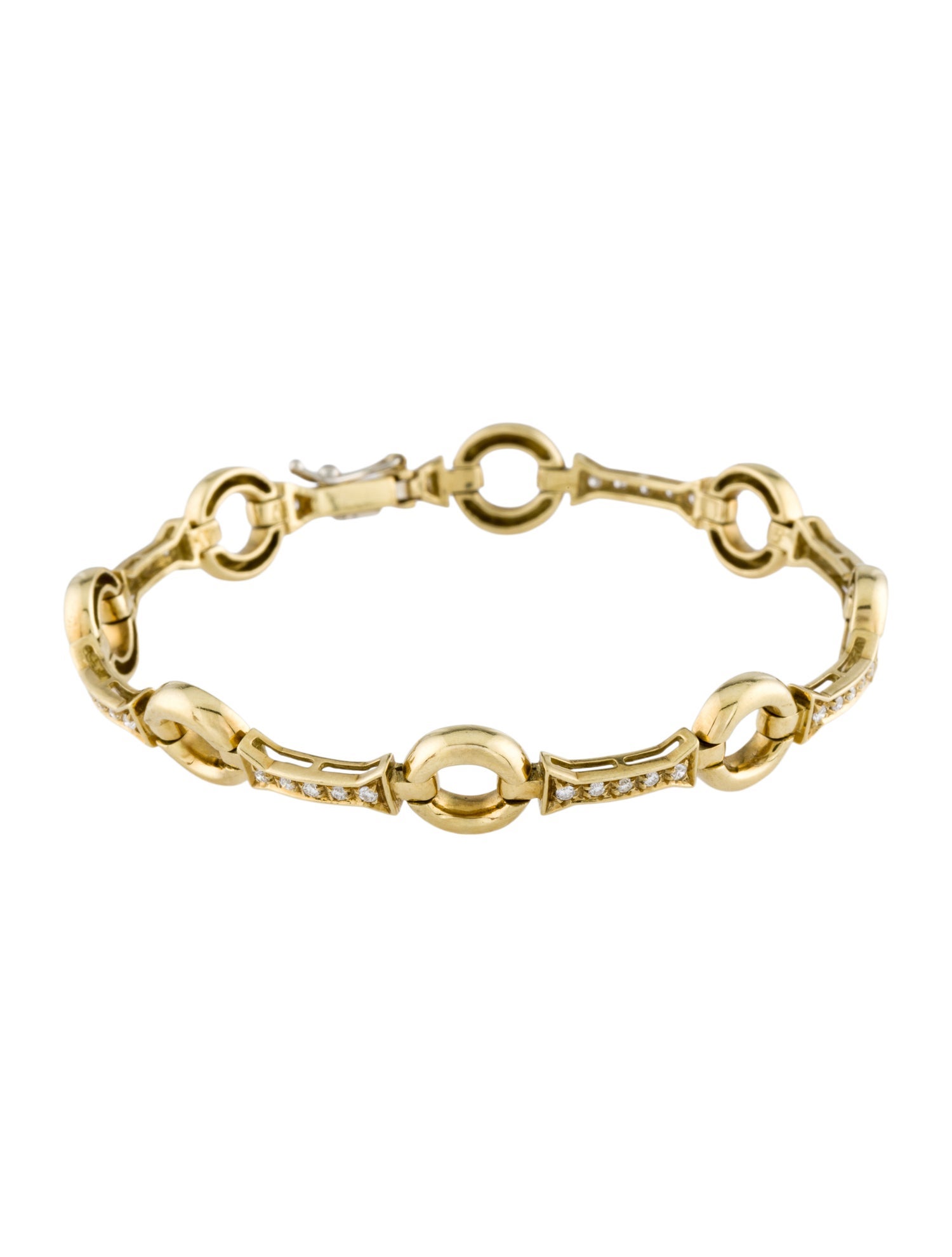 Aaron Basha 18K Diamond Link Bracelet