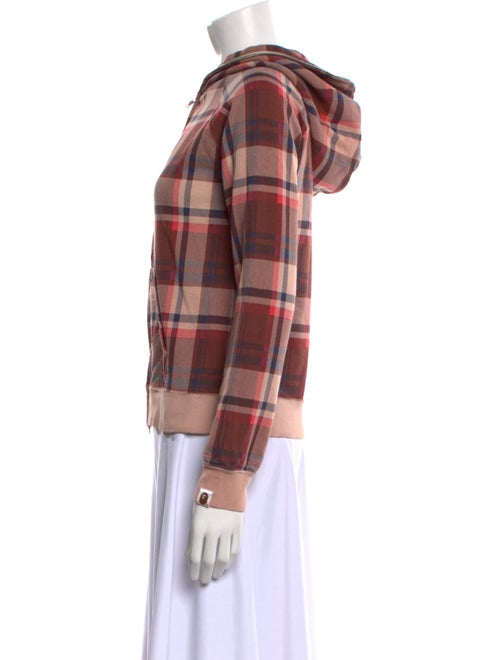 A Bathing Ape Classics Plaid Print Long Sleeve Sweatshirt