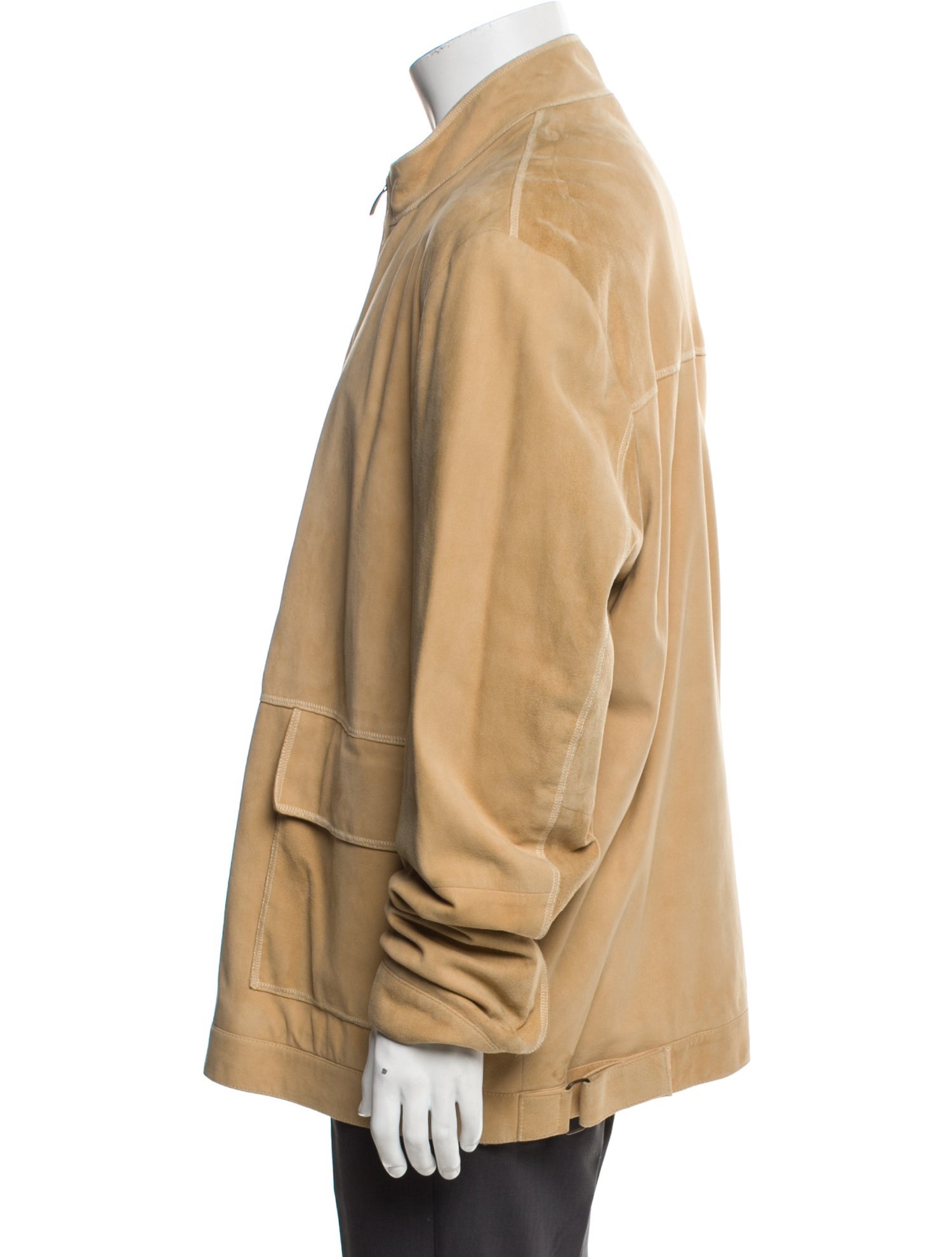 Joseph Abboud Leather Utility Jacket