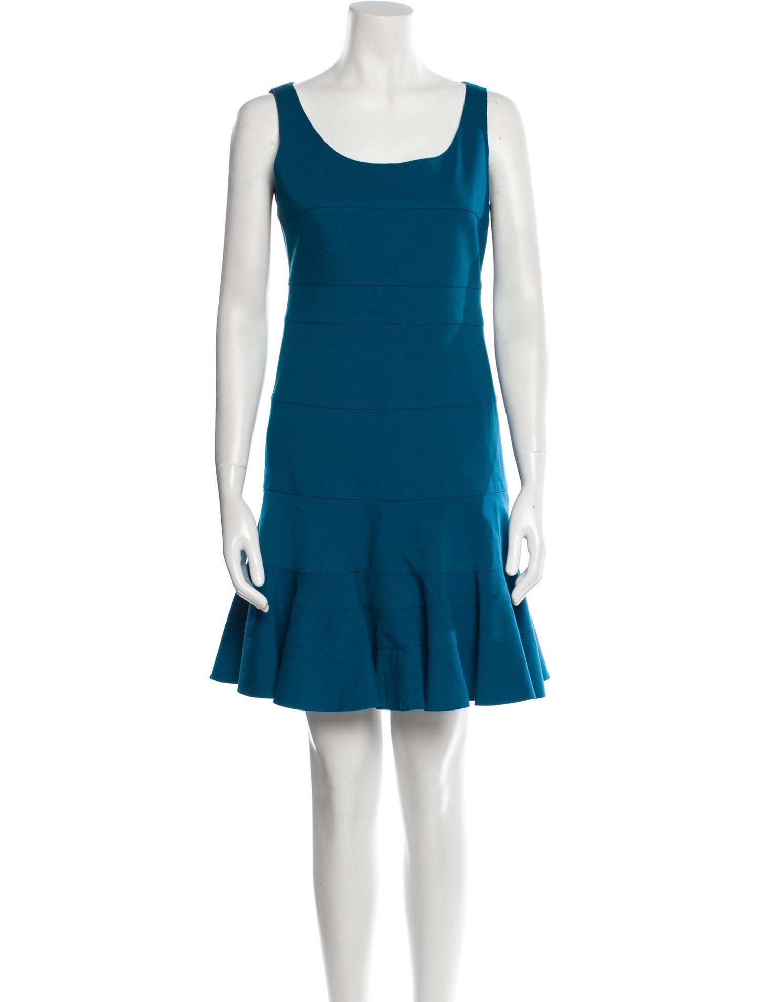 Akris x Bergdorf Goodman Scoop Neck Mini Dress