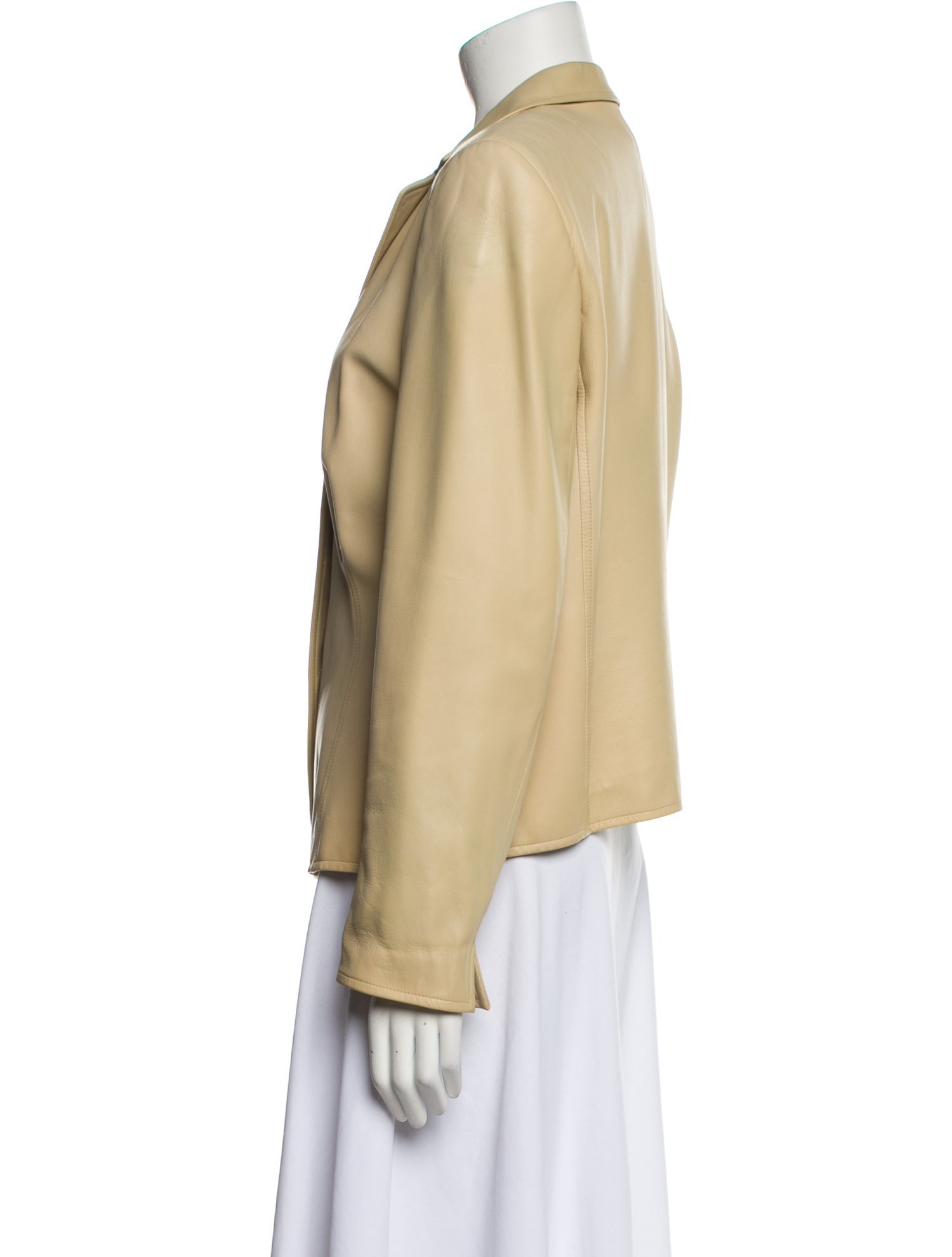 Akris x Bergdorf Goodman Leather Blazer