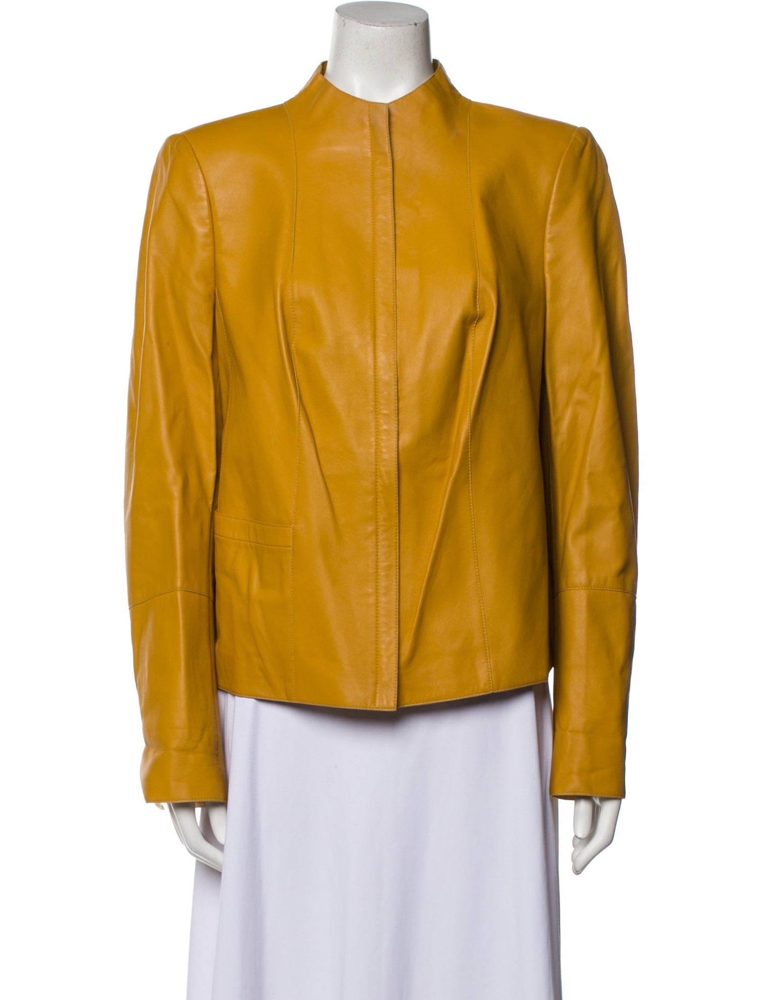Akris x Bergdorf Goodman Calf Leather Jacket