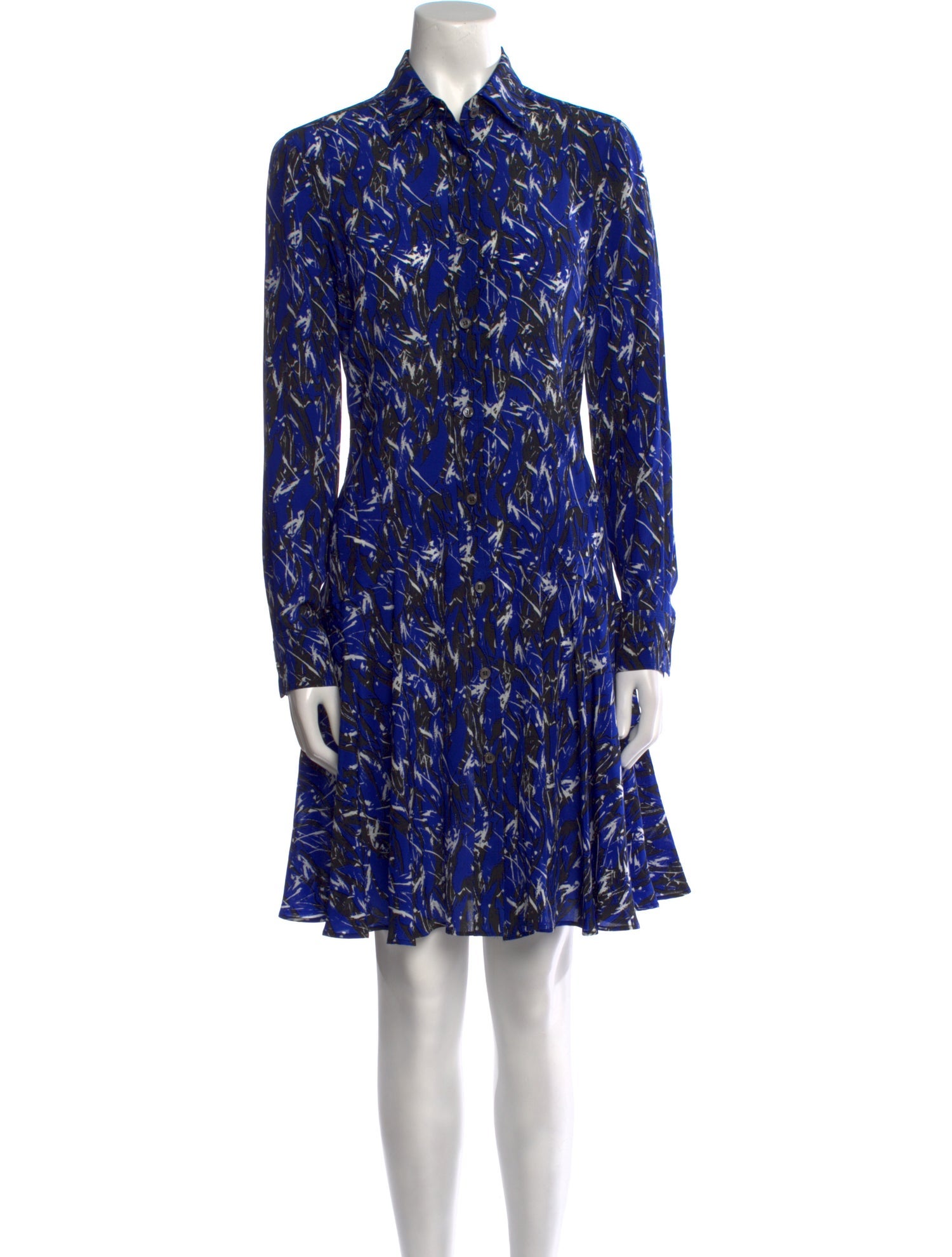 Akris x Bergdorf Goodman Silk Knee-Length Dress