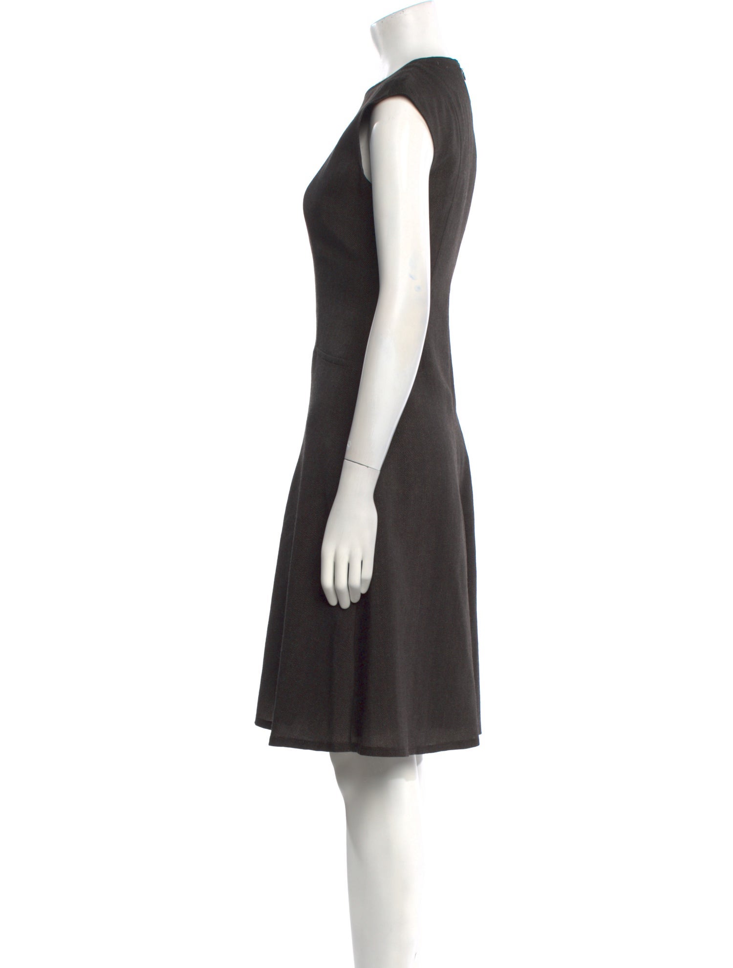 Akris x Bergdorf Goodman Wool Knee-Length Dress