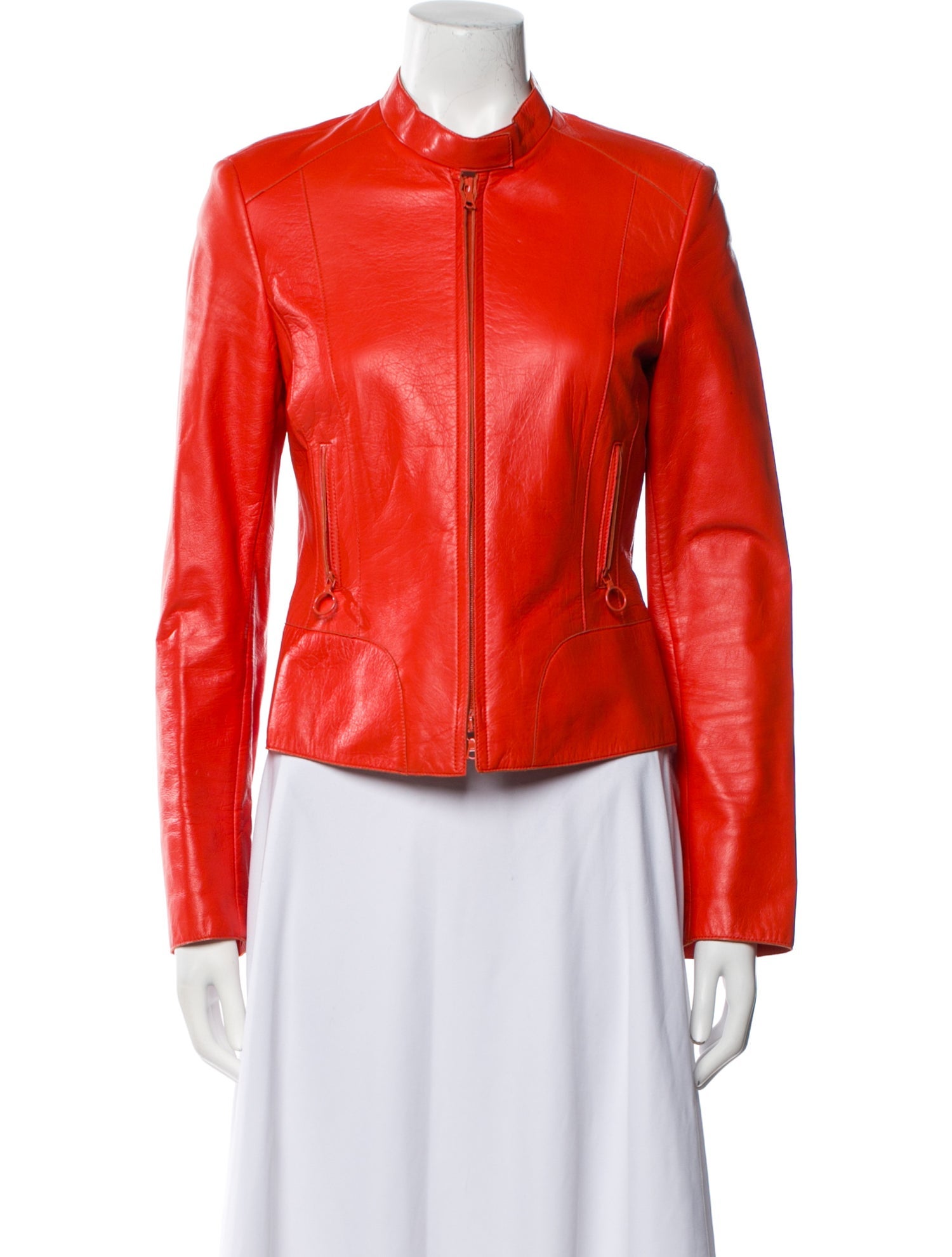 Akris x Bergdorf Goodman Lambskin Biker Jacket