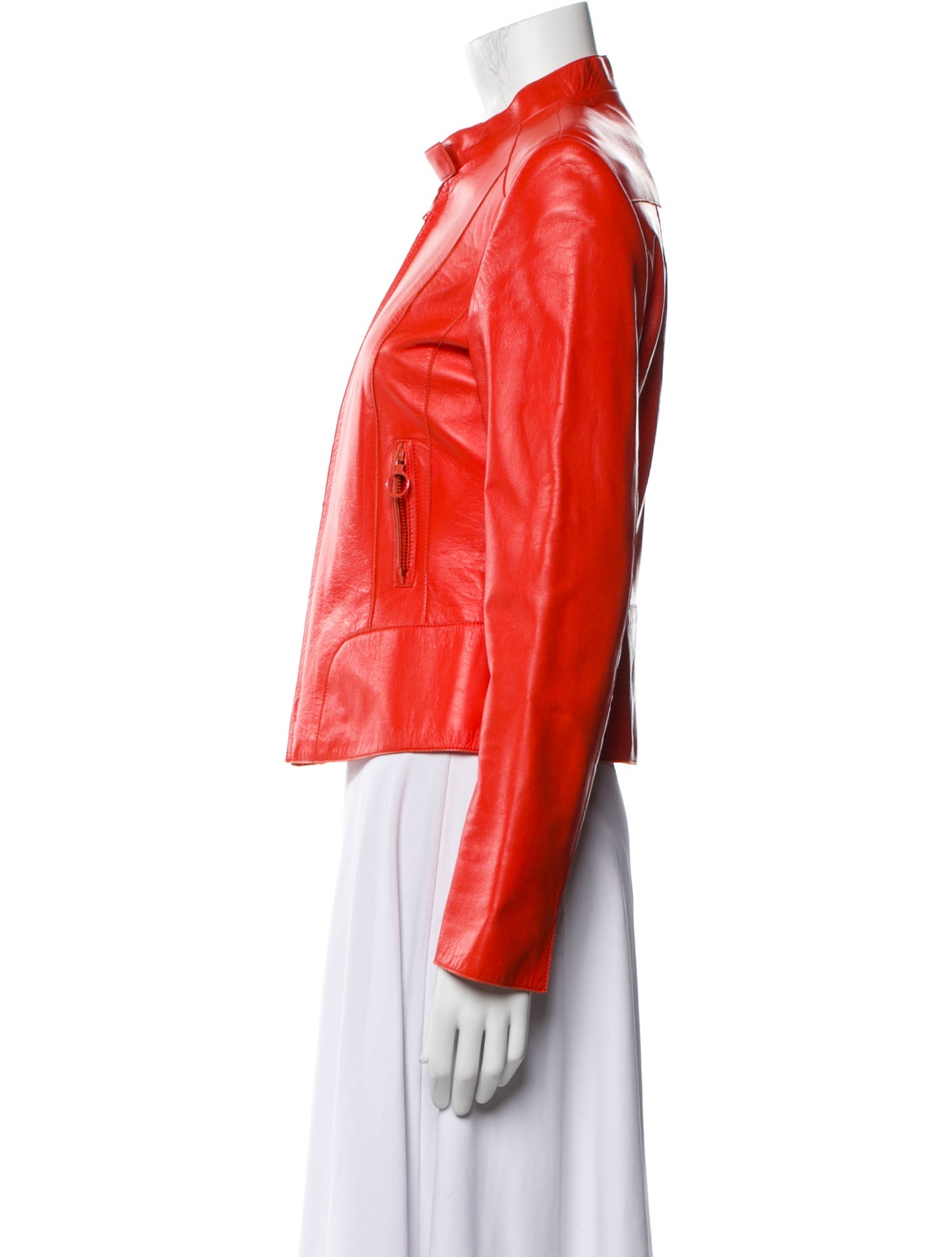 Akris x Bergdorf Goodman Lambskin Biker Jacket