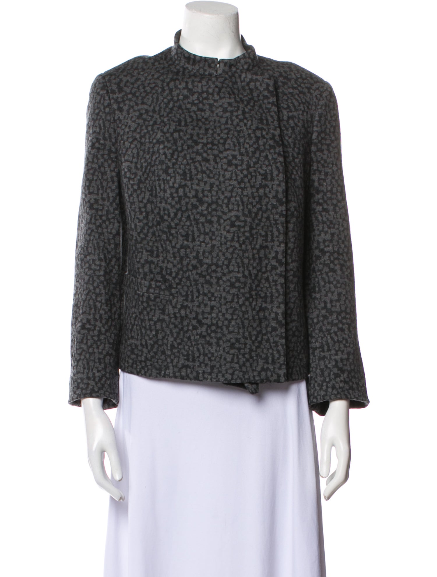 Akris x Bergdorf Goodman Wool Printed Jacket