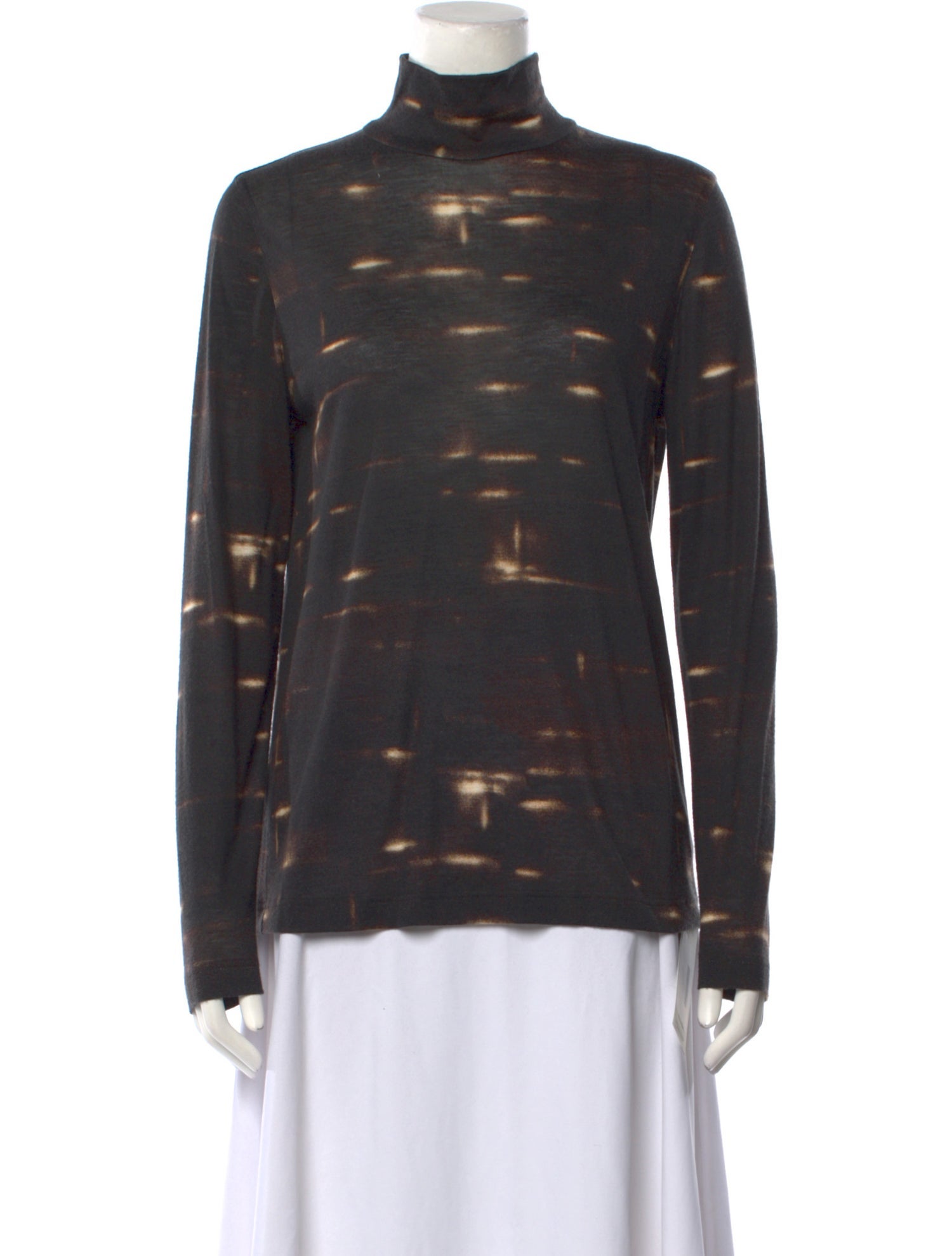Akris x Bergdorf Goodman Cashmere Printed Top