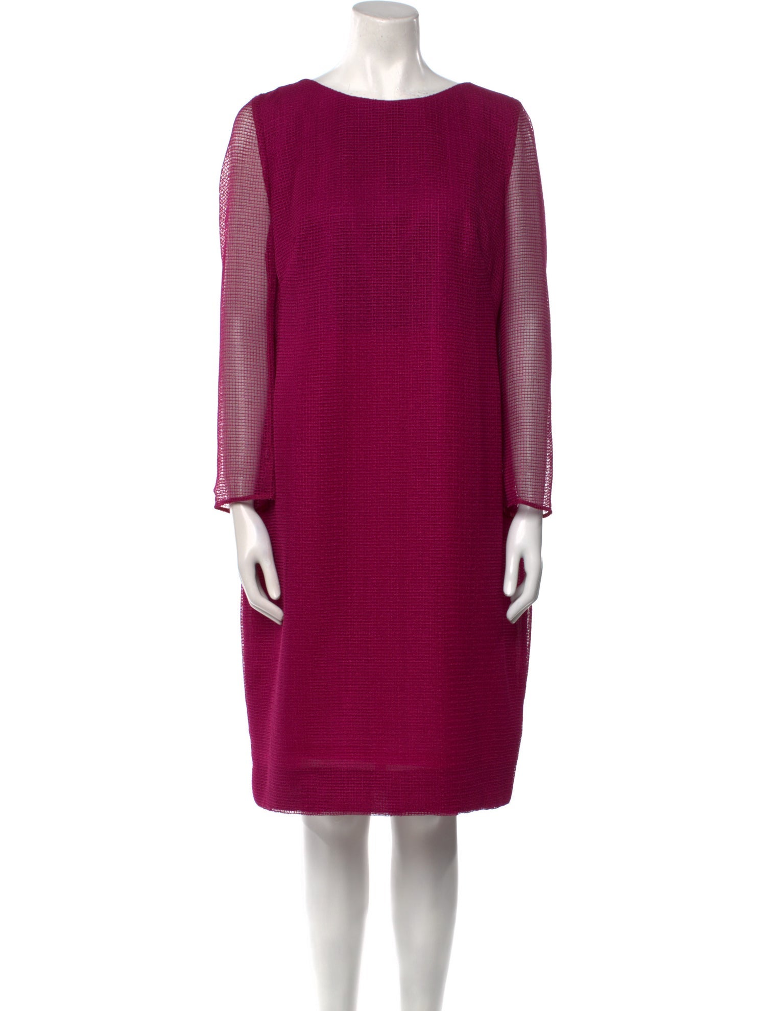 Akris x Bergdorf Goodman Silk Knee-Length Dress