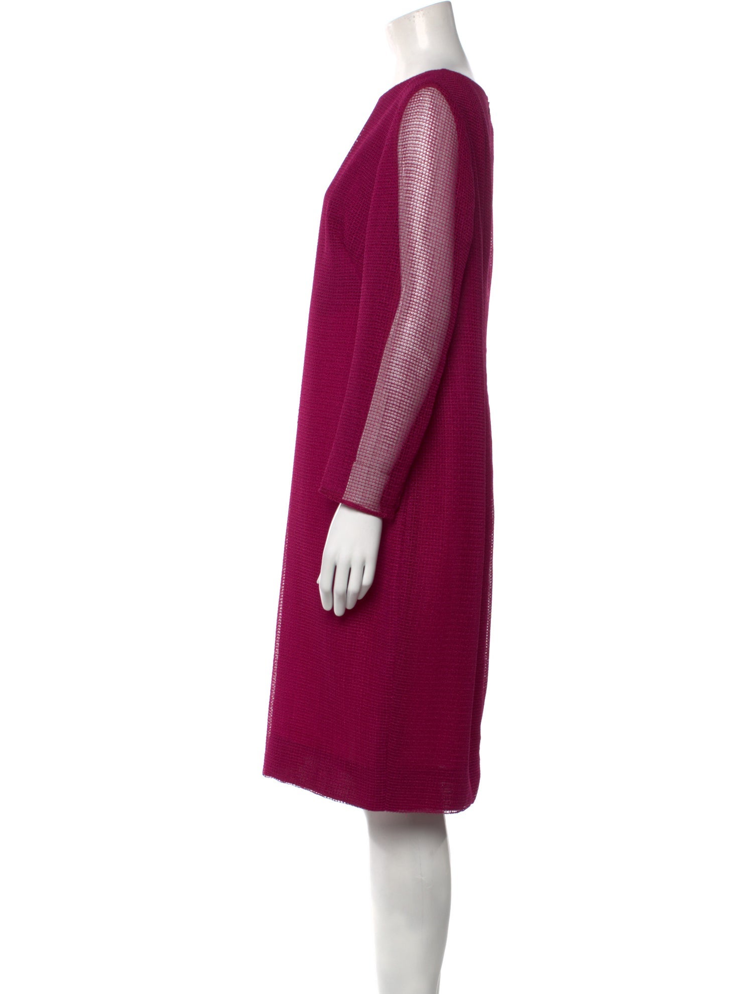 Akris x Bergdorf Goodman Silk Knee-Length Dress