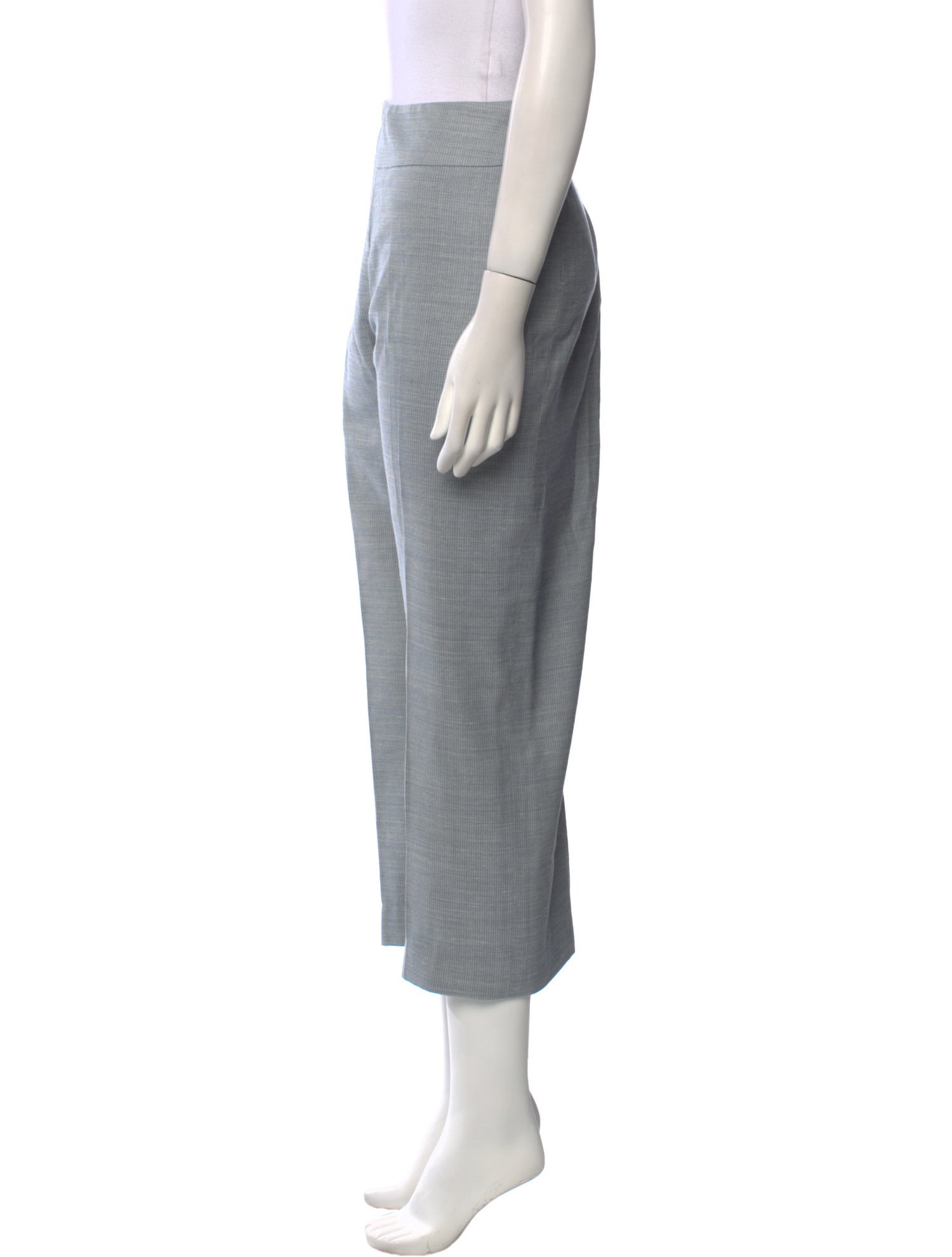 Akris x Bergdorf Goodman Wool Wide Leg Pants