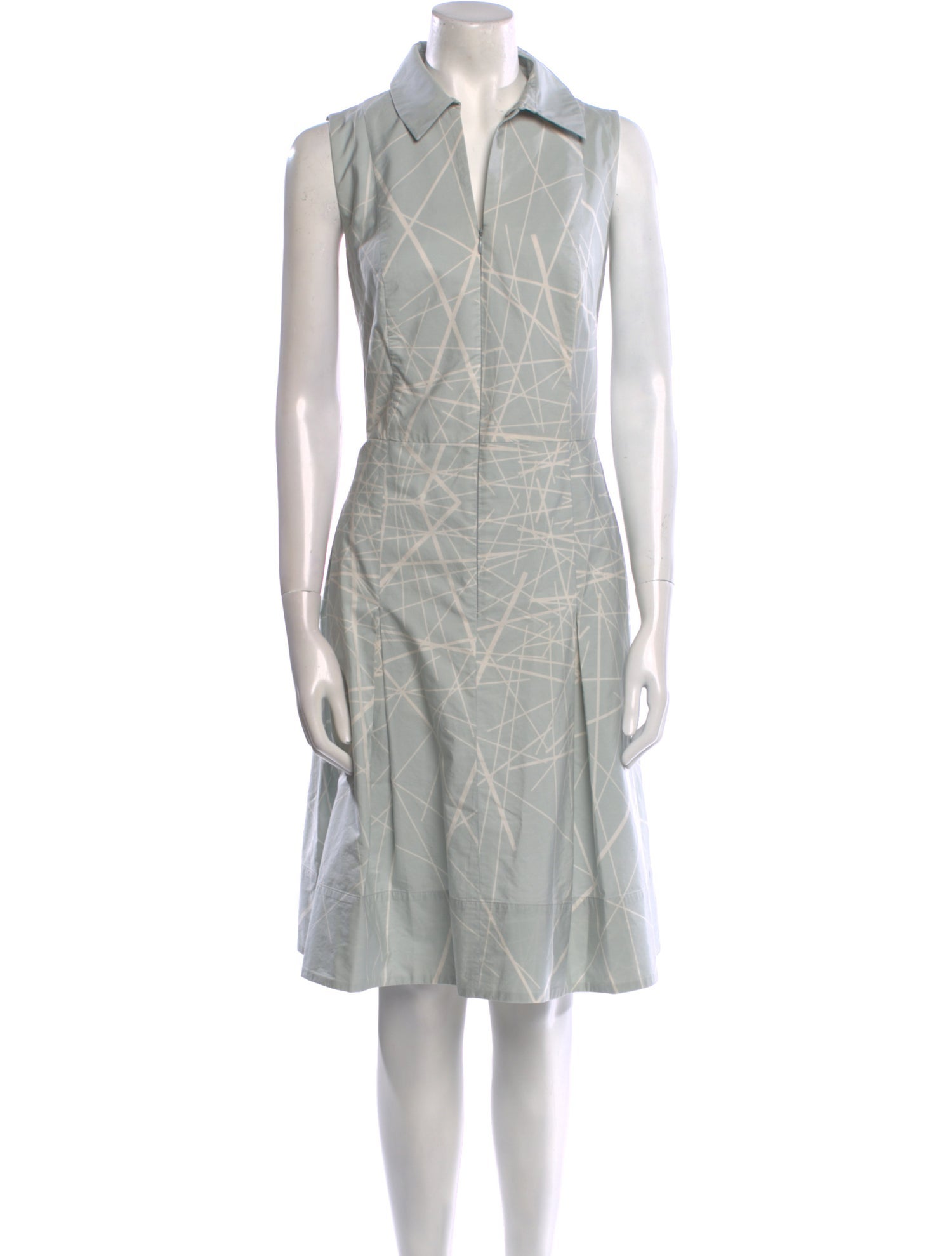 Akris x Bergdorf Goodman Printed Knee-Length Dress