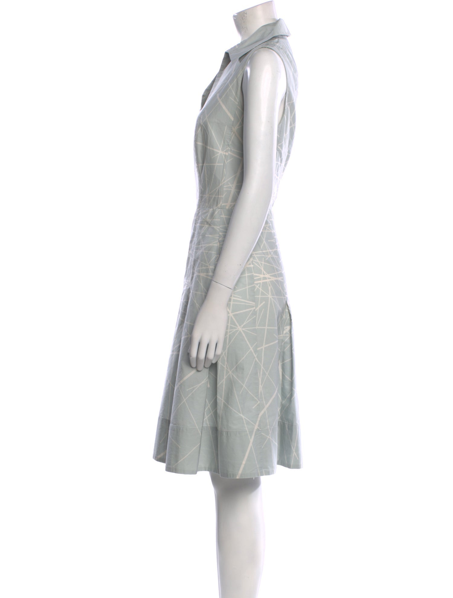 Akris x Bergdorf Goodman Printed Knee-Length Dress