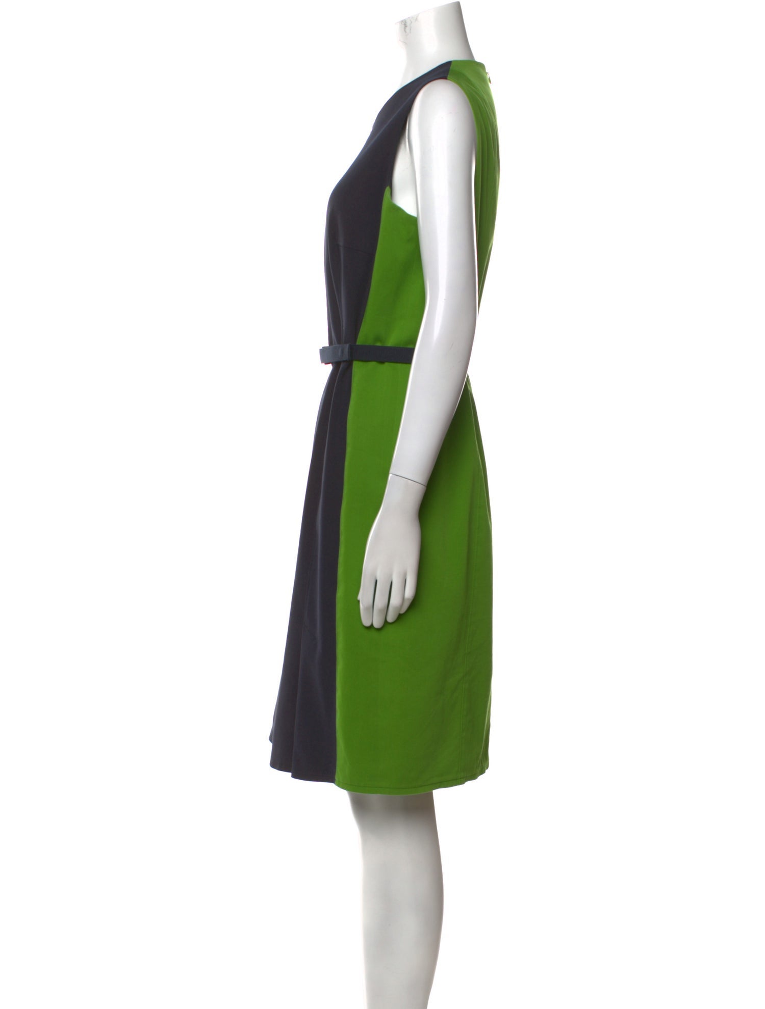 Akris x Bergdorf Goodman Crew Neck Knee-Length Dress