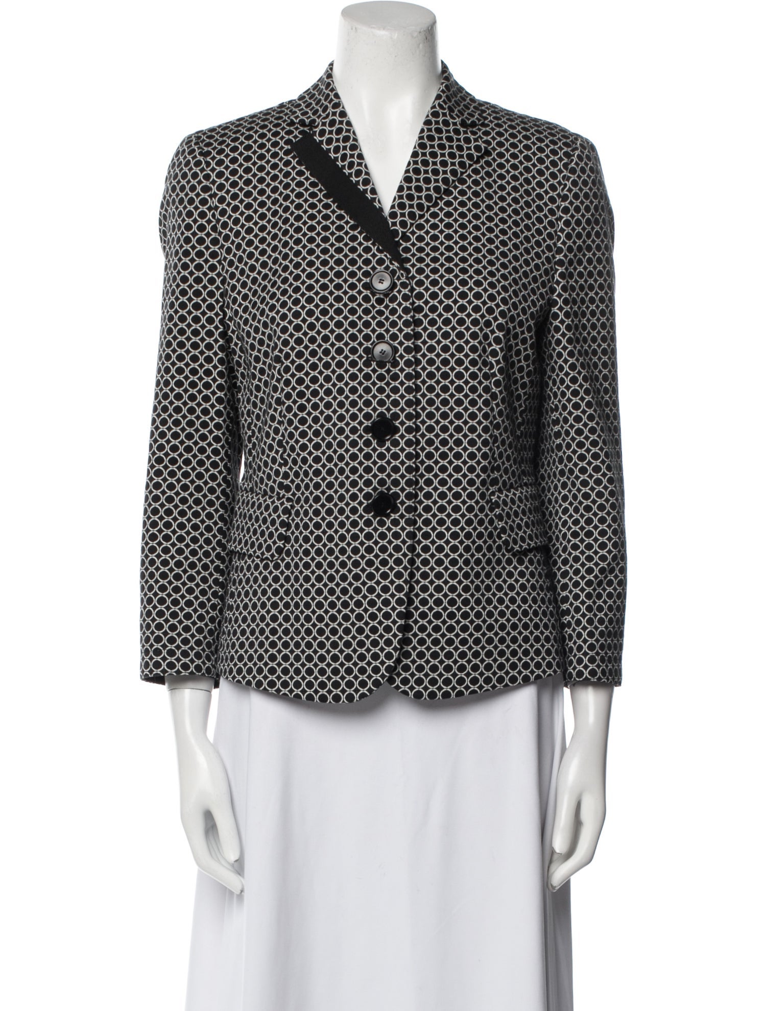 Akris x Bergdorf Goodman Polka Dot Print Blazer