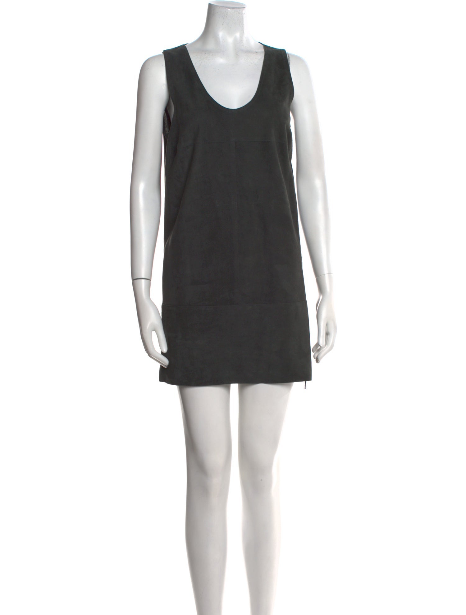 Akris x Bergdorf Goodman Suede Mini Dress