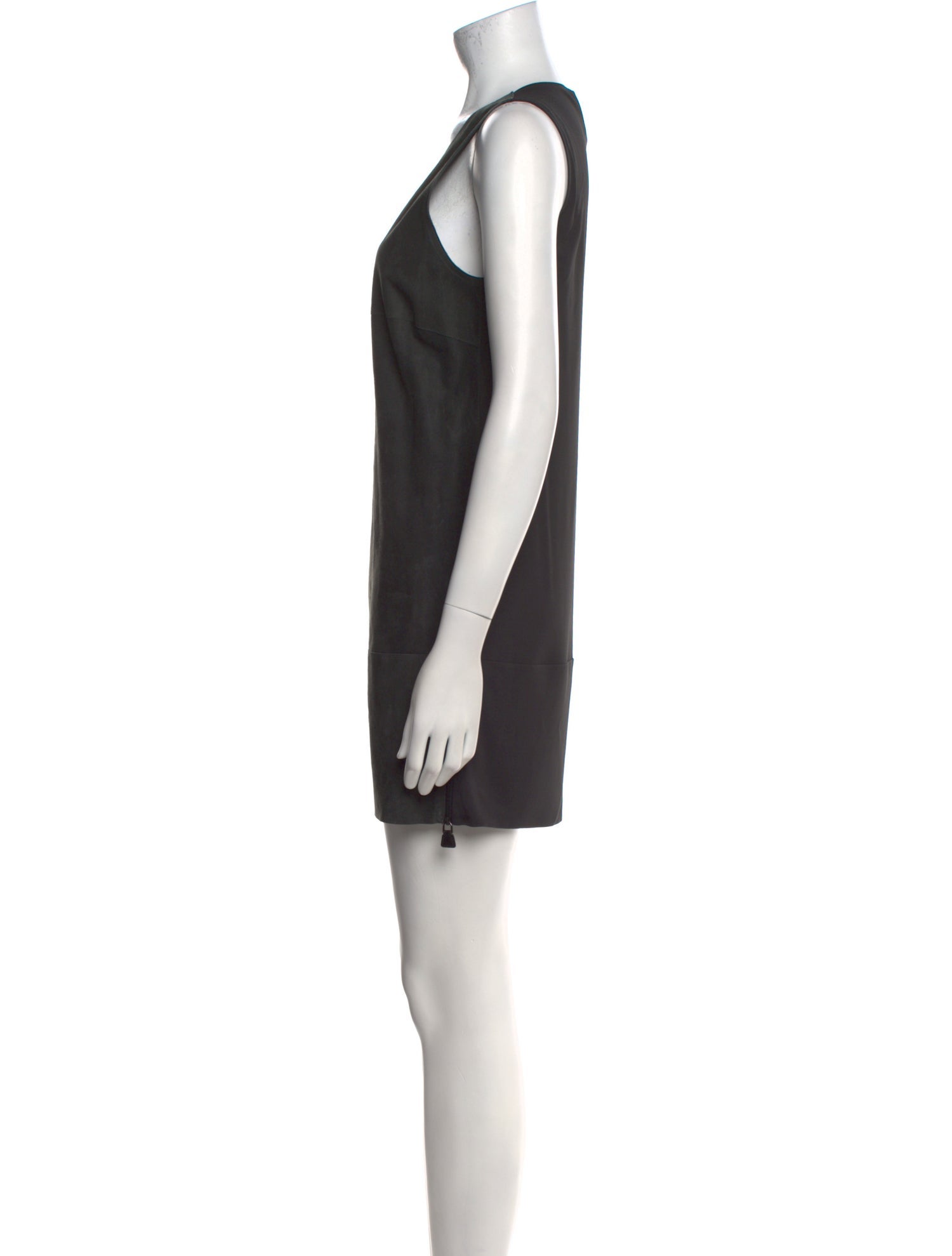 Akris x Bergdorf Goodman Suede Mini Dress