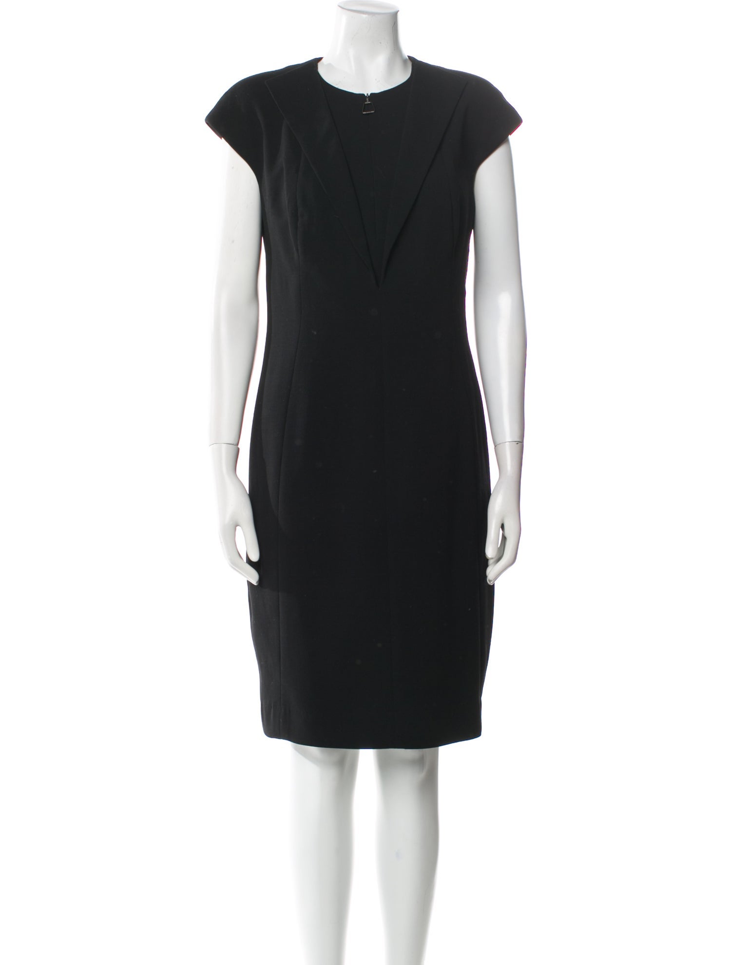 Akris x Bergdorf Goodman Wool Knee-Length Dress