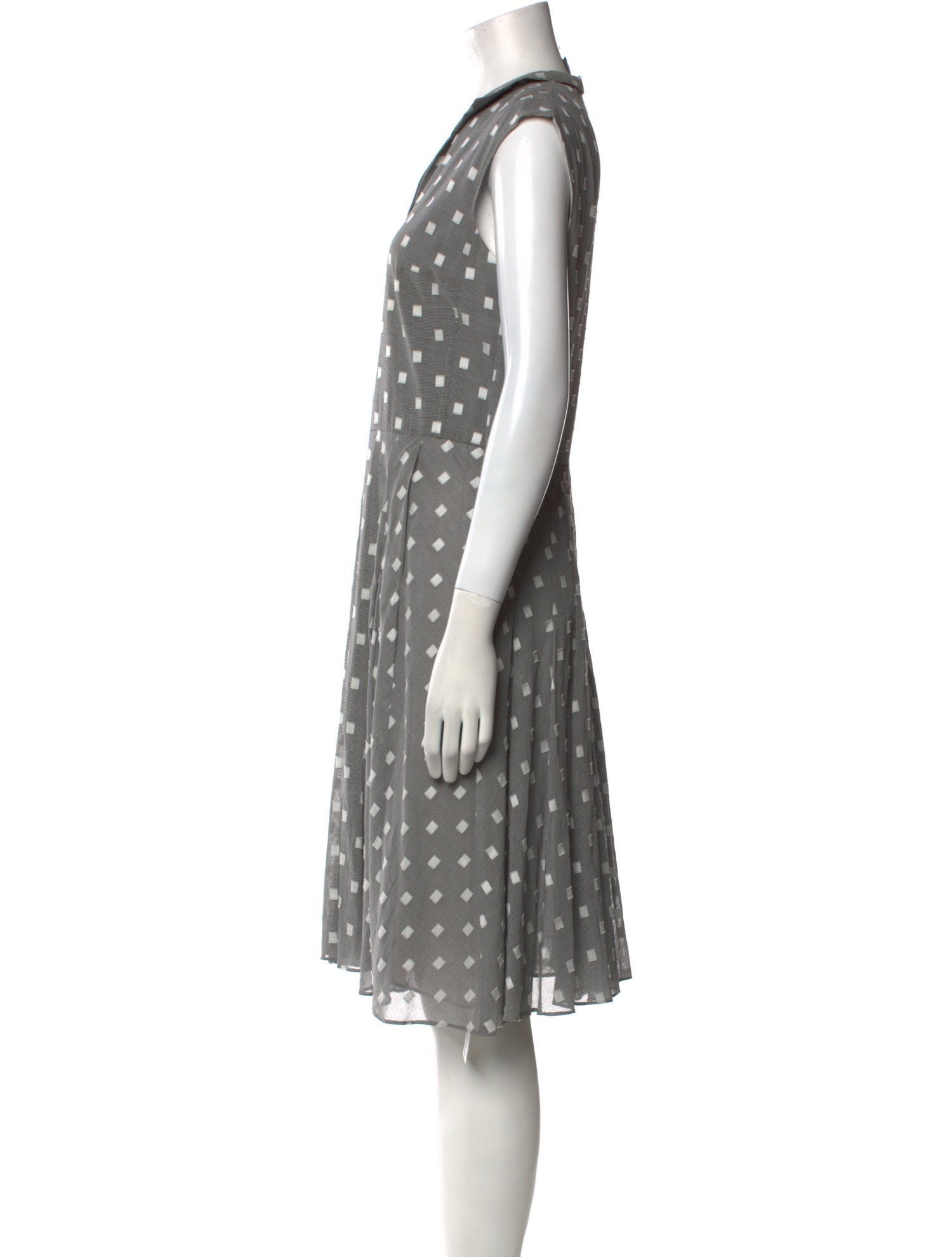 Akris x Bergdorf Goodman Printed Knee-Length Dress