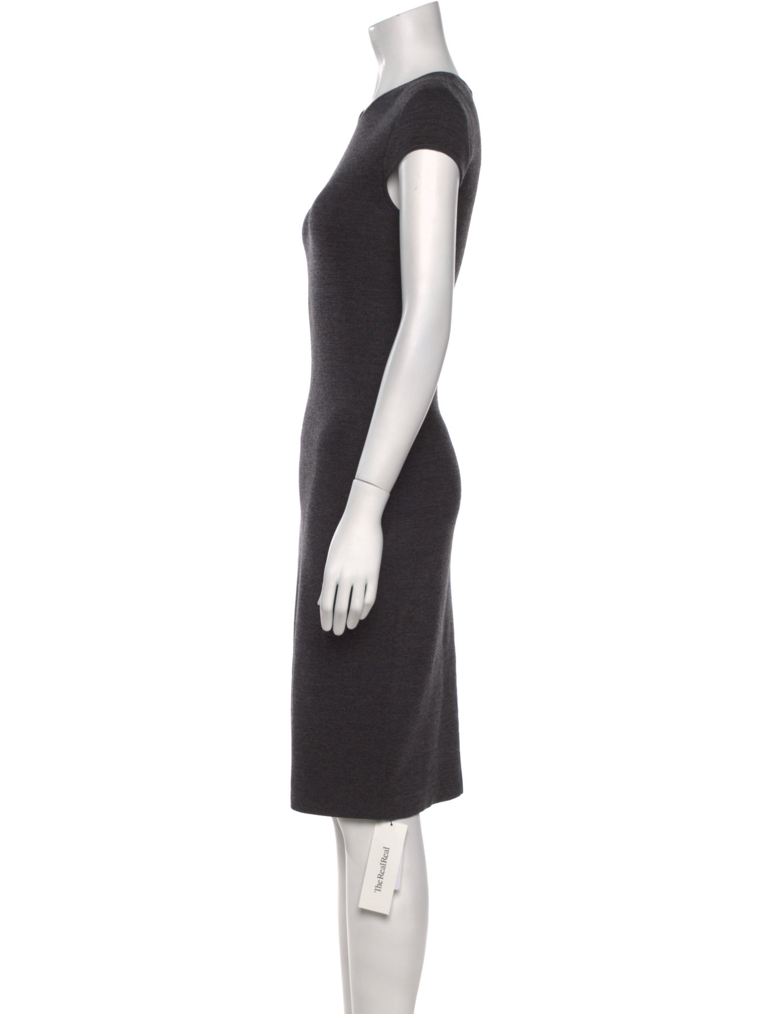 Akris x Bergdorf Goodman Crew Neck Knee-Length Dress